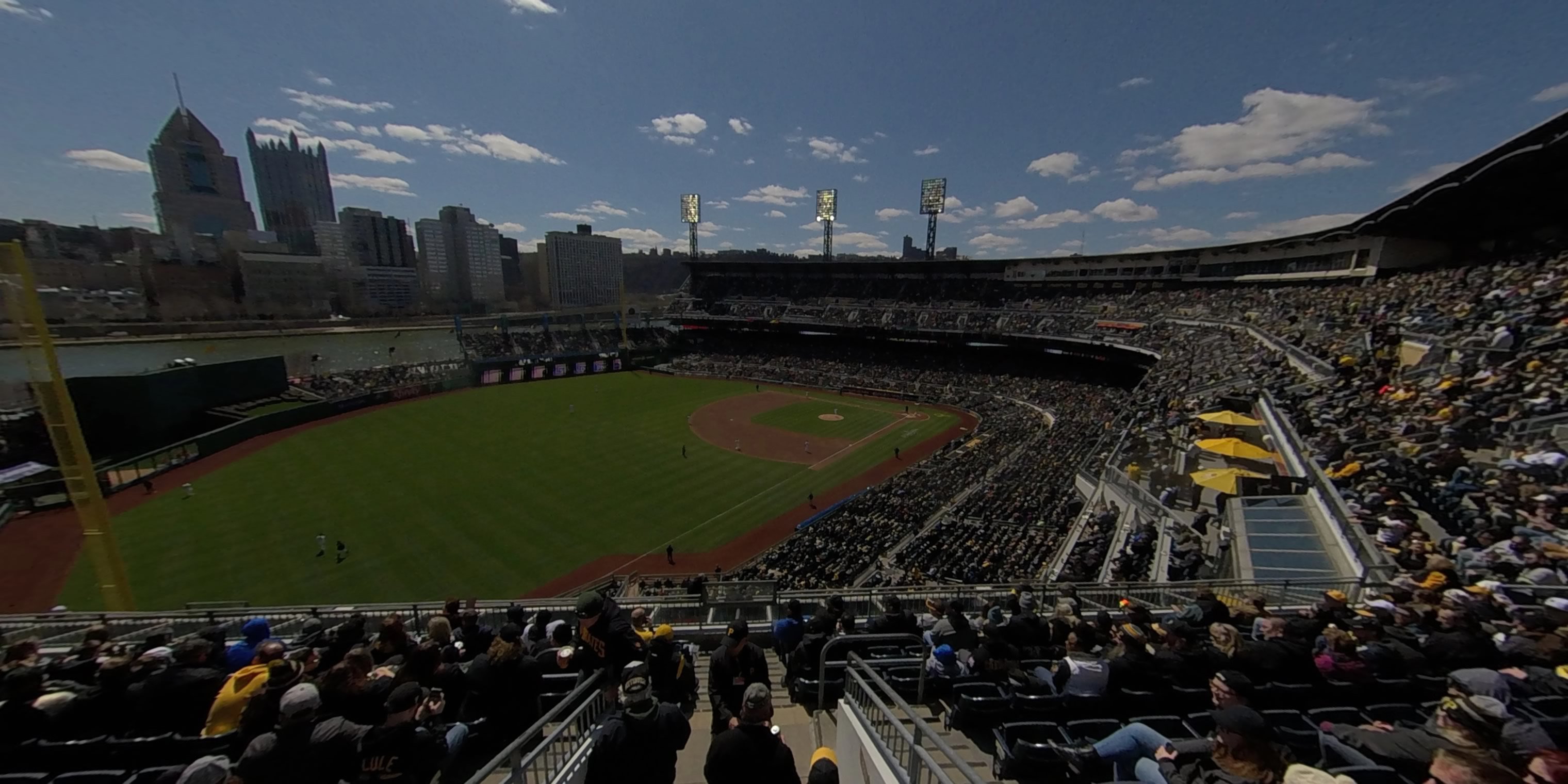 section 331 panoramic seat view  - pnc park