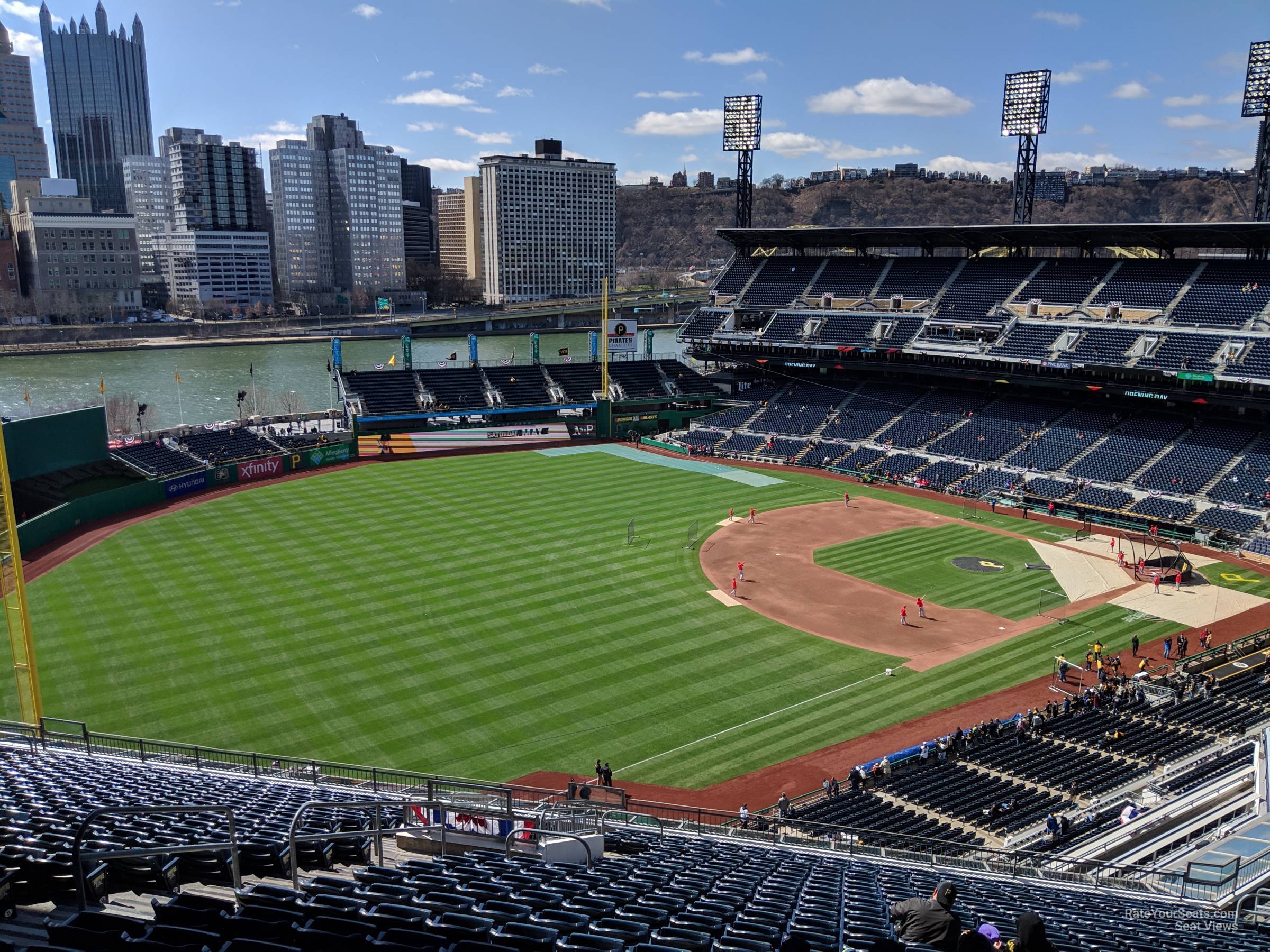 section 331, row x seat view  for baseball - pnc park