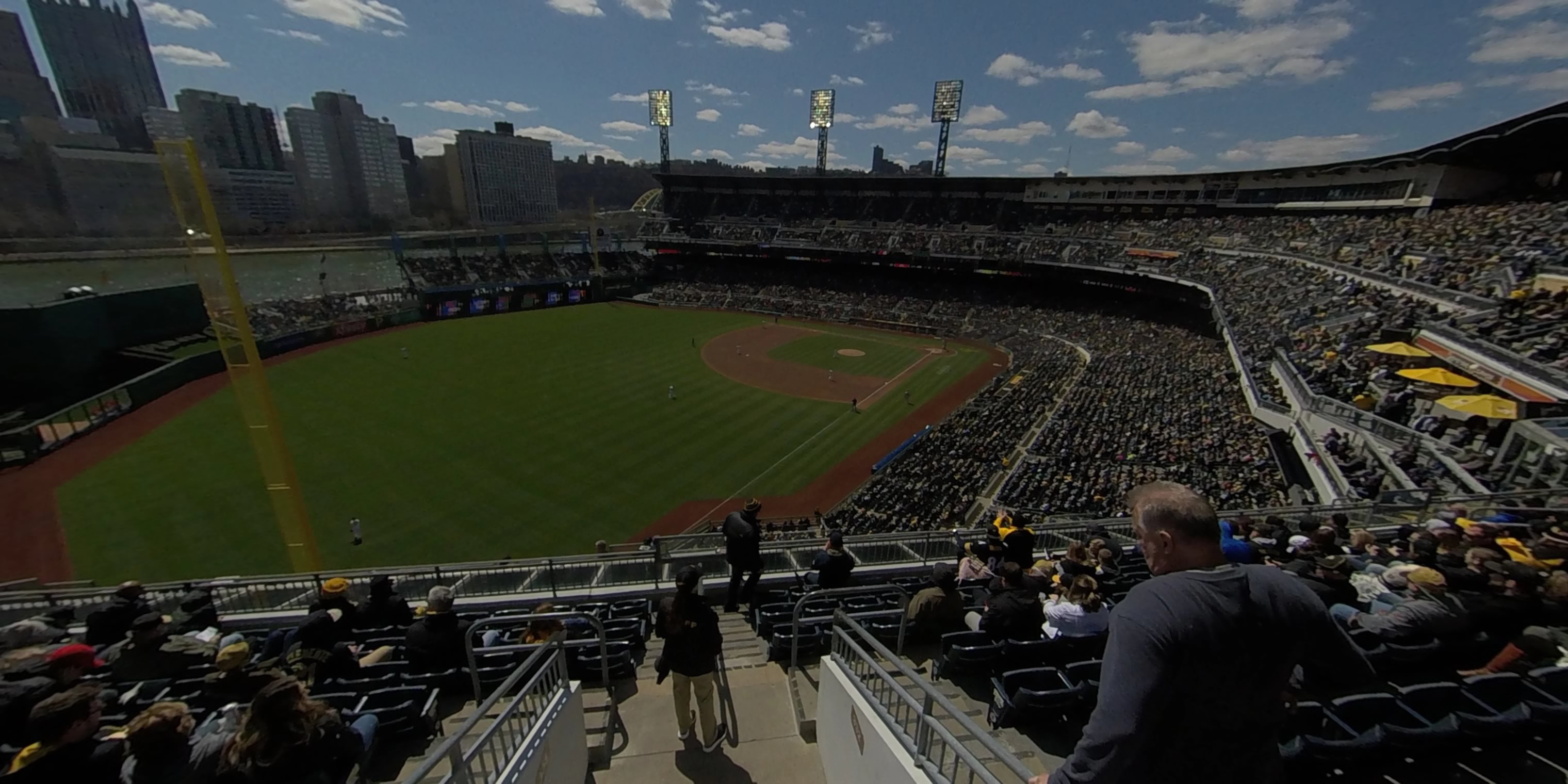 section 332 panoramic seat view for baseball - pnc park