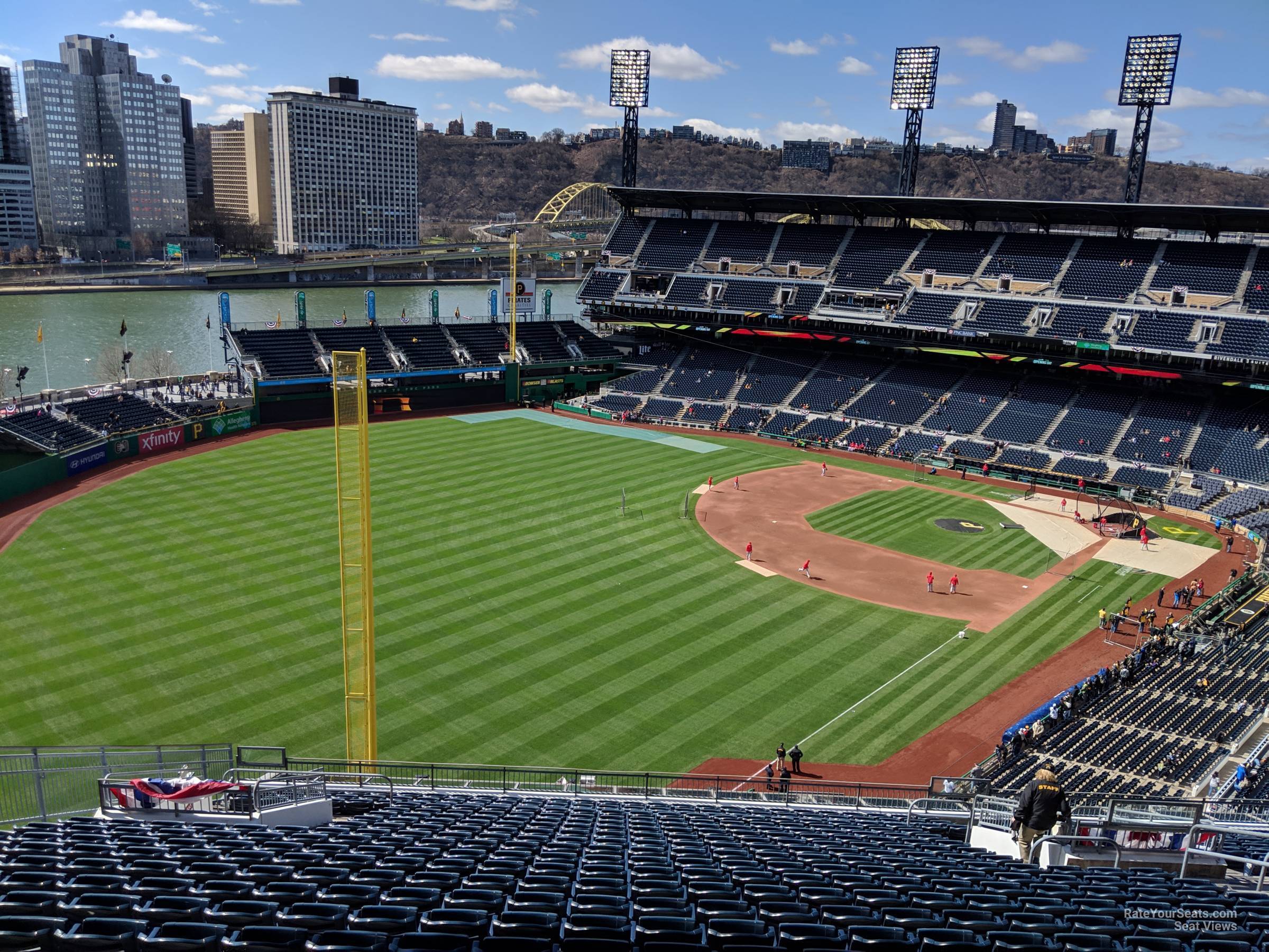 section 333, row x seat view for baseball - pnc park