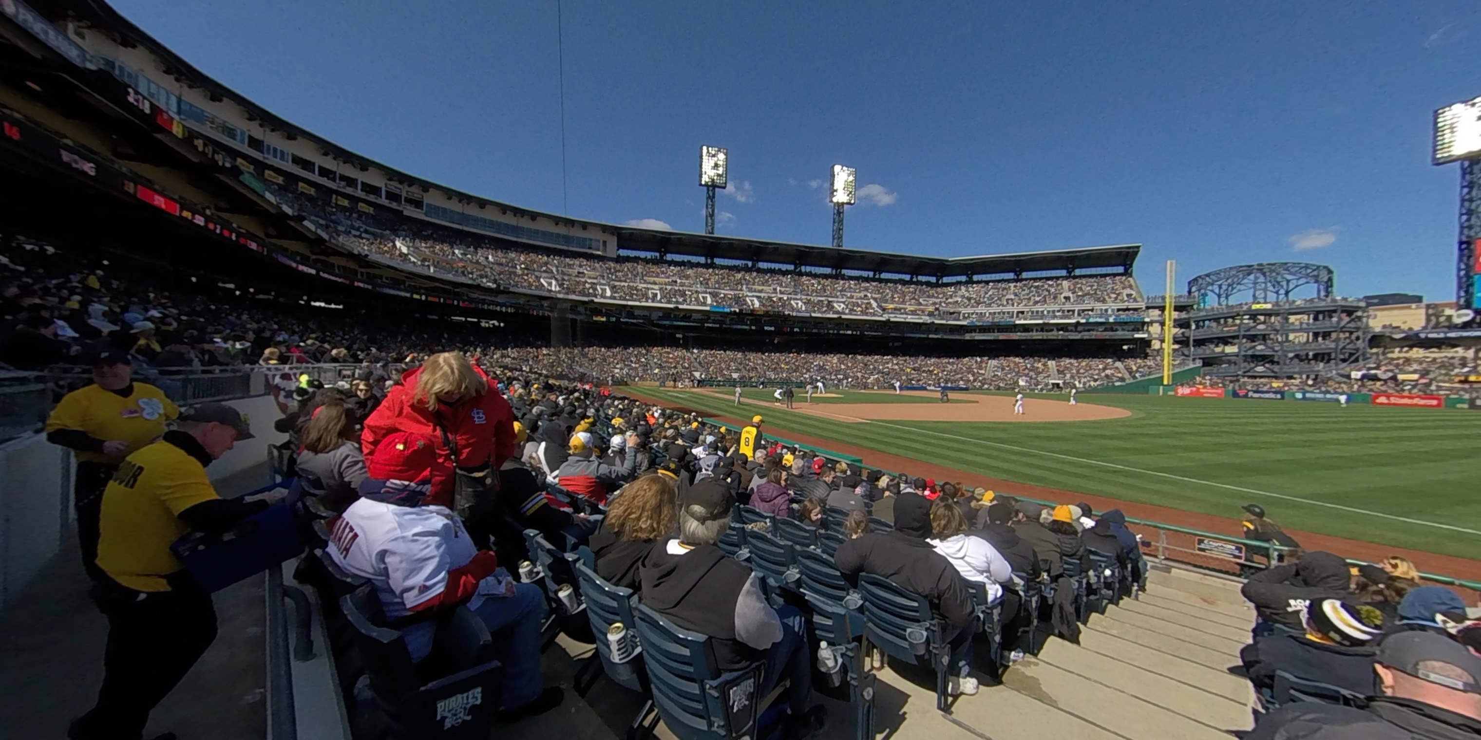 section 4 panoramic seat view  for baseball - pnc park