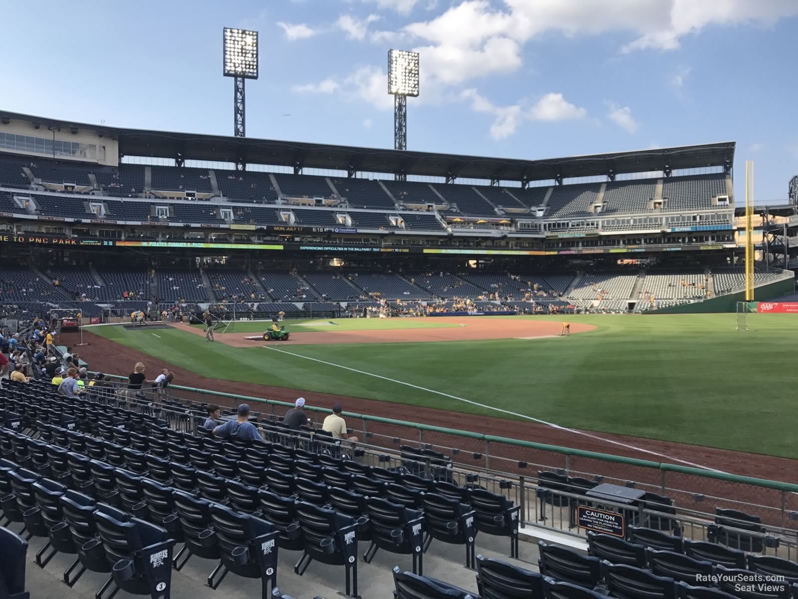 section 1, row m seat view  - pnc park