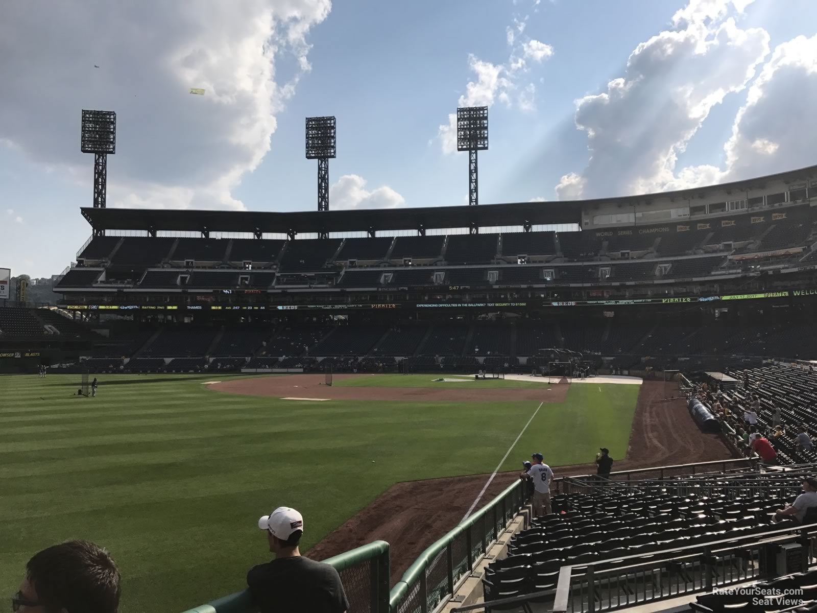 section 132, row f seat view  for baseball - pnc park