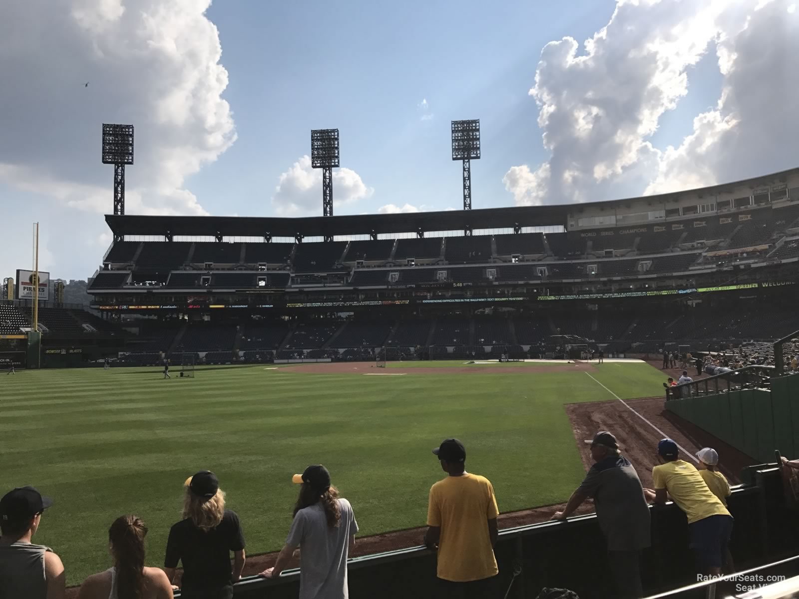 section 133, row f seat view  for baseball - pnc park