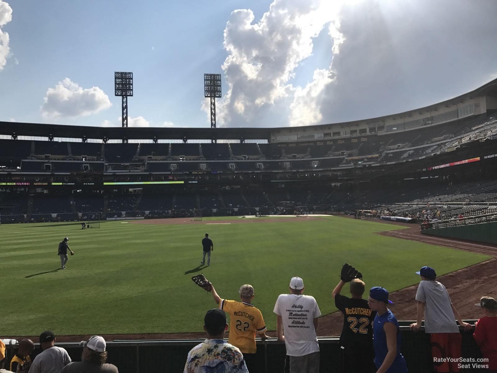section 135, row f seat view for baseball - pnc park
