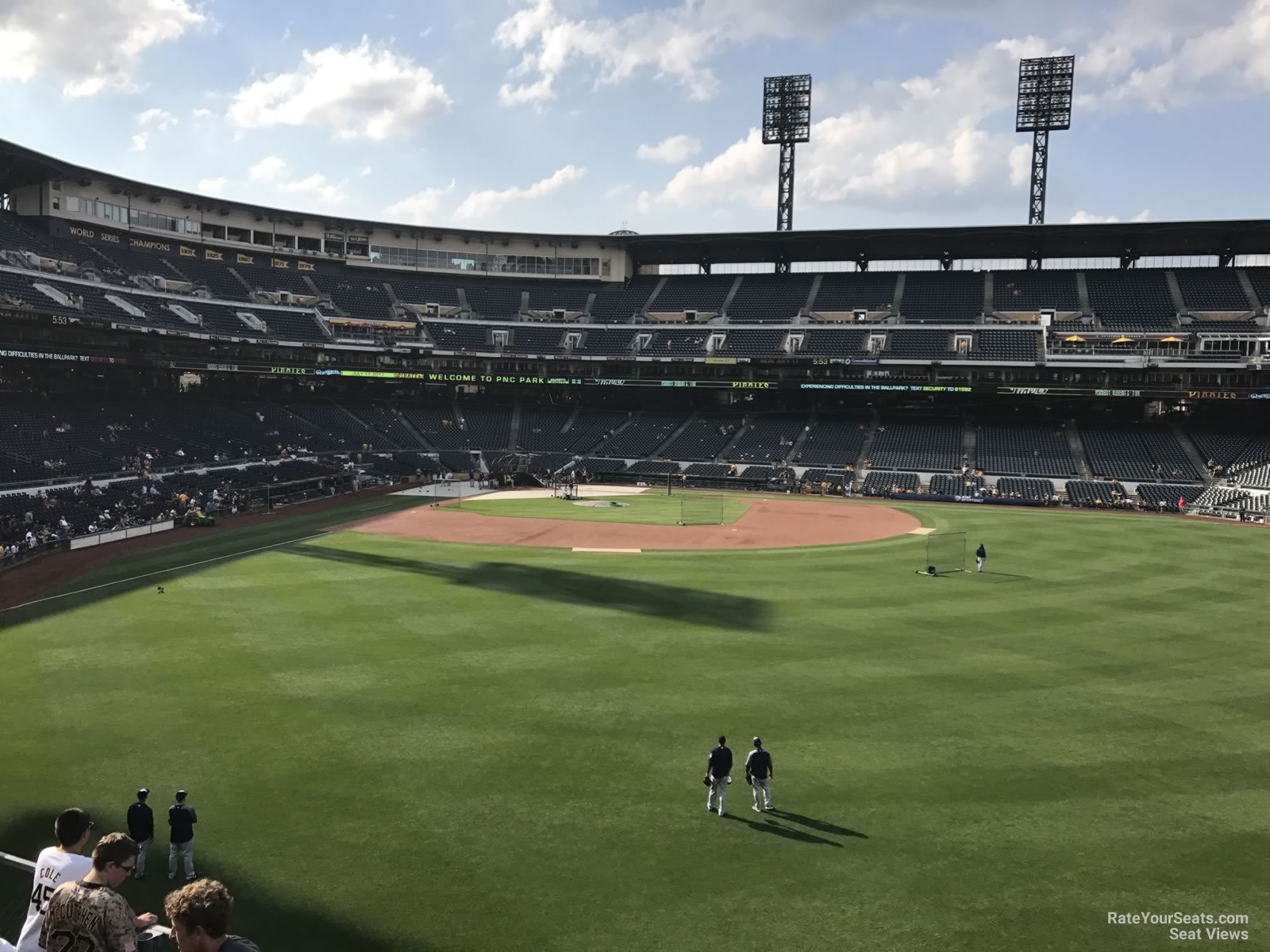 section 142, row f seat view  for baseball - pnc park