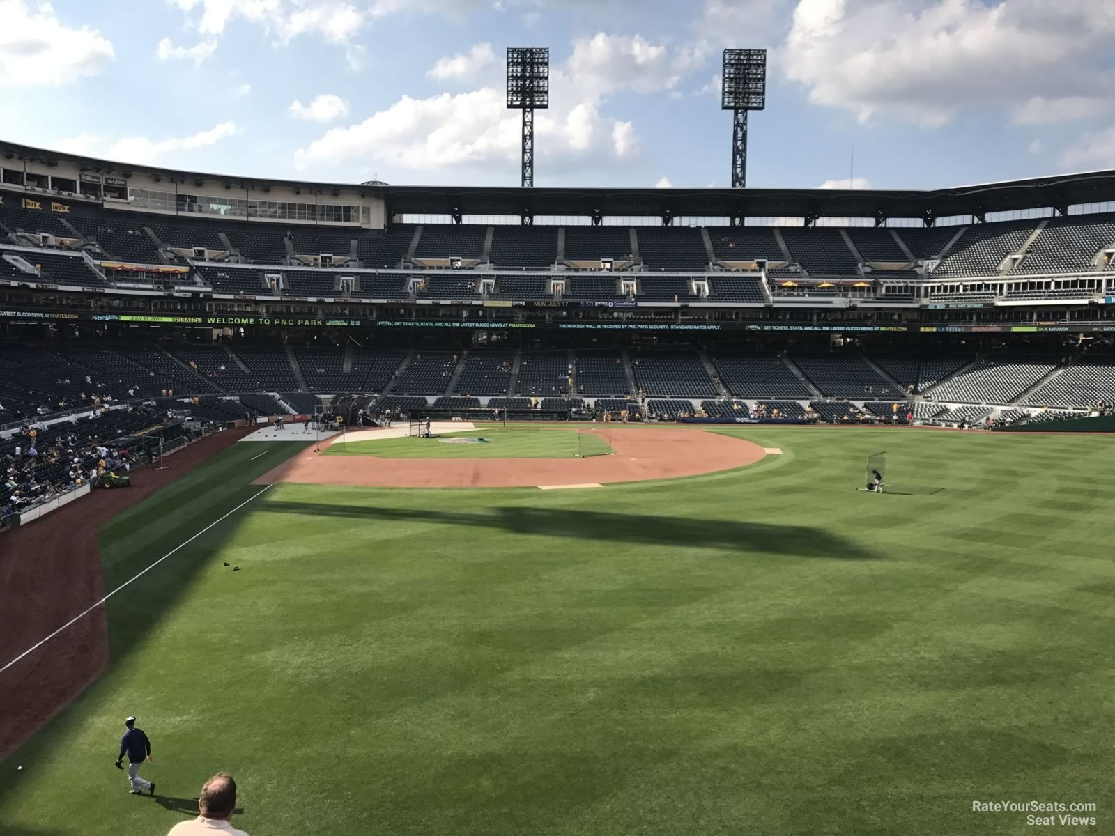 section 144, row f seat view  - pnc park