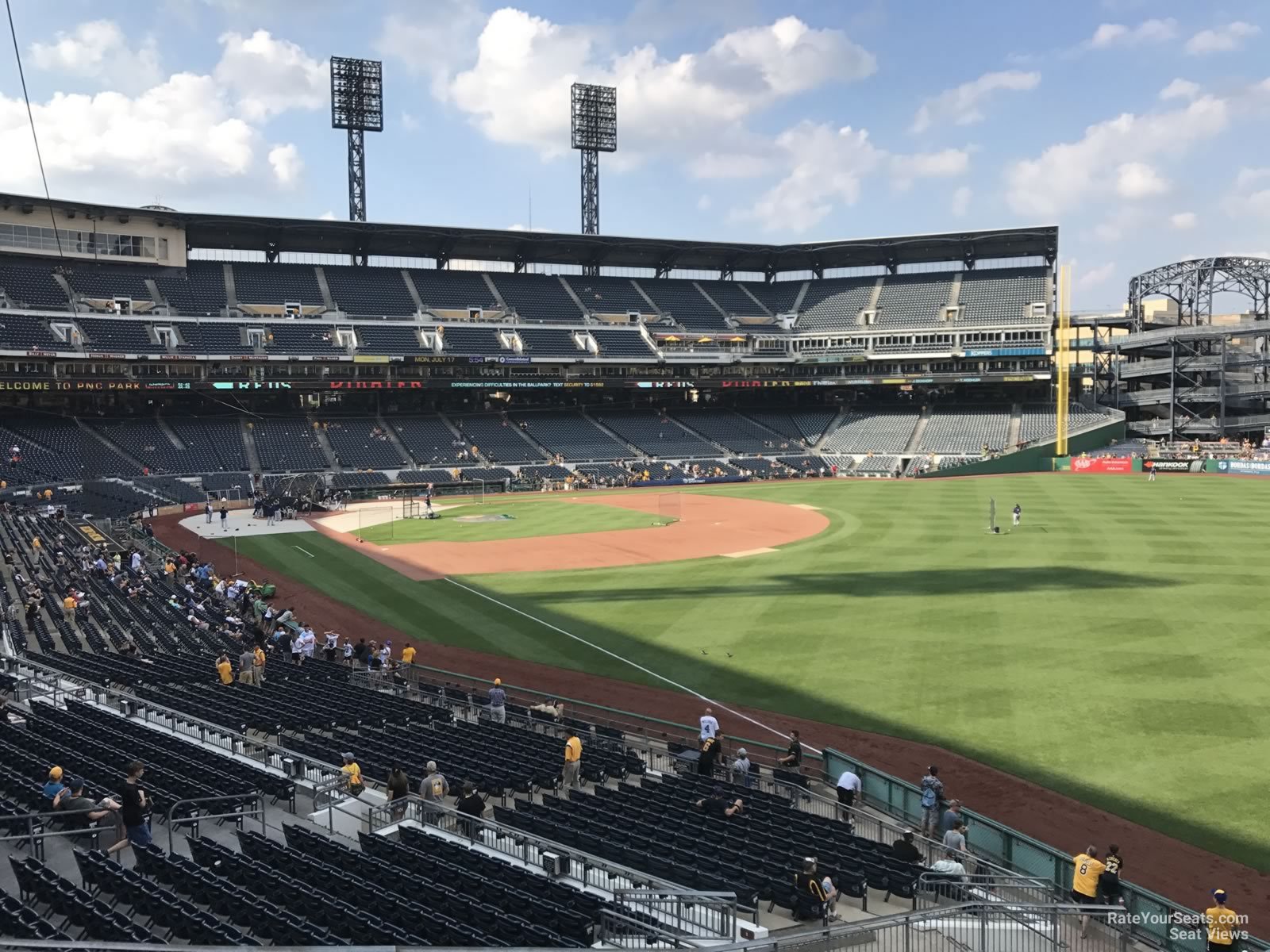section 147, row f seat view  for baseball - pnc park