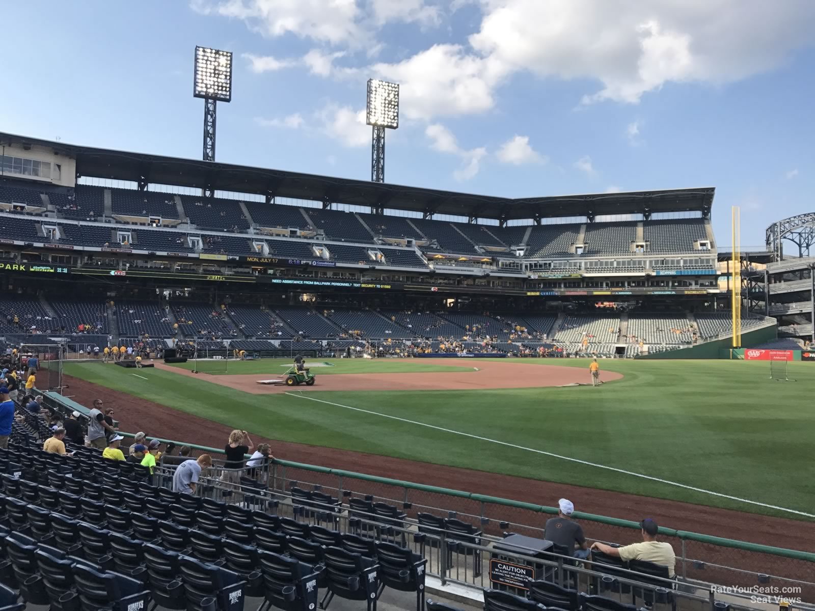 section 2, row m seat view  for baseball - pnc park