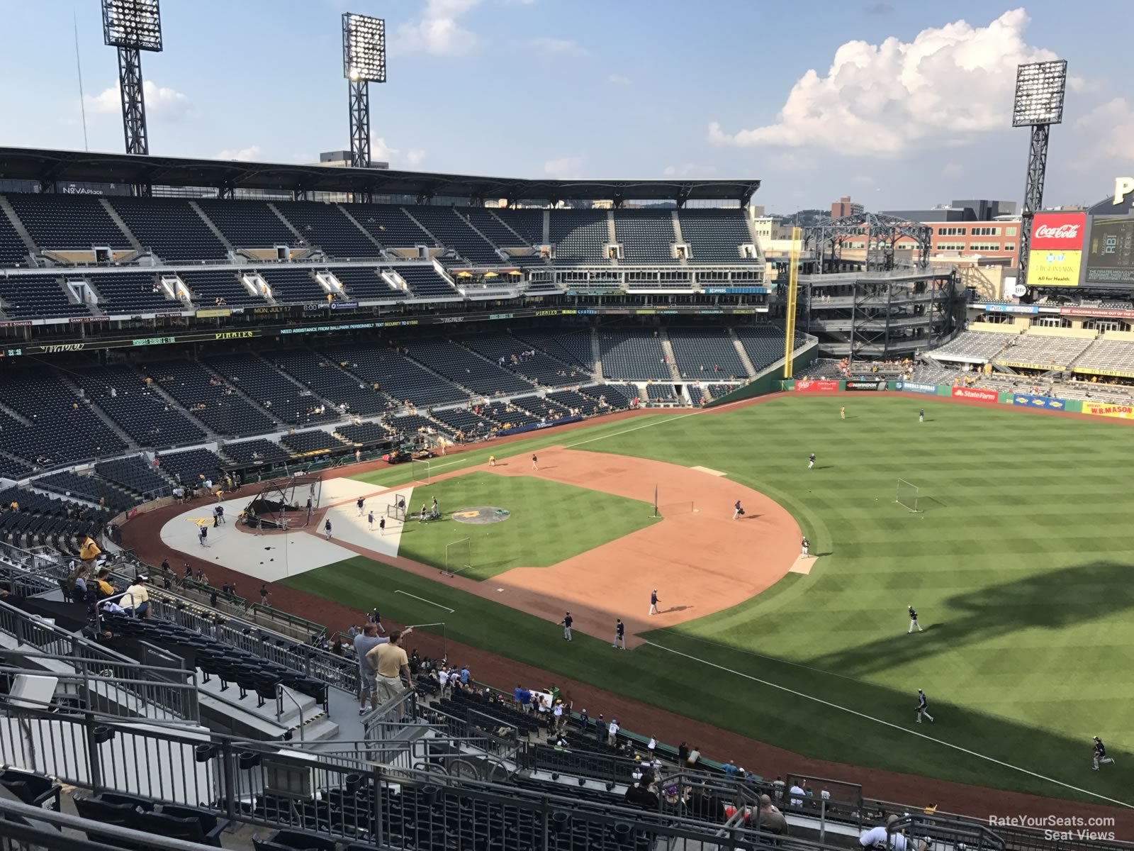 section 305, row j seat view  for baseball - pnc park
