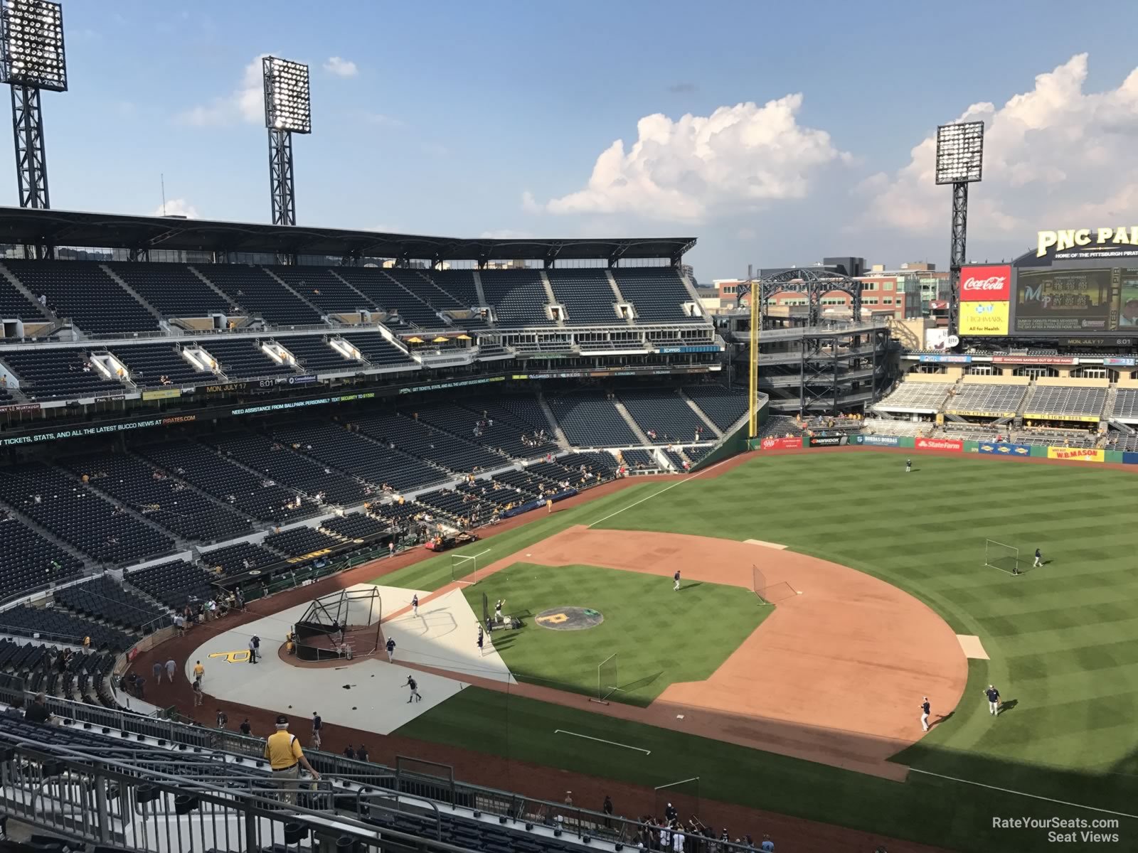 section 308, row j seat view  - pnc park
