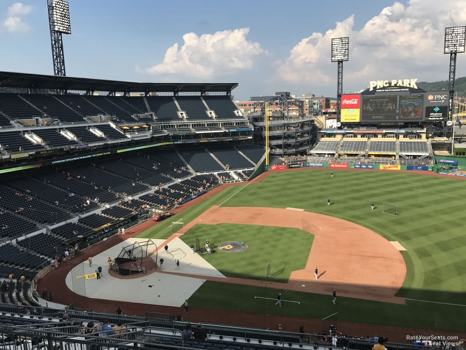 section 309, row j seat view  - pnc park