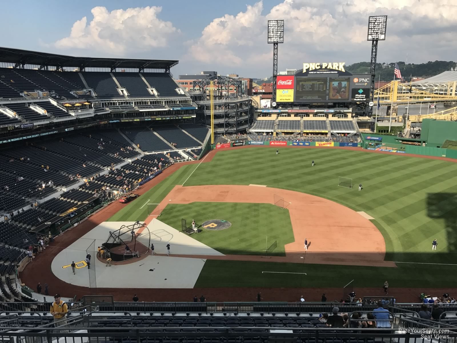 section 310, row j seat view  for baseball - pnc park