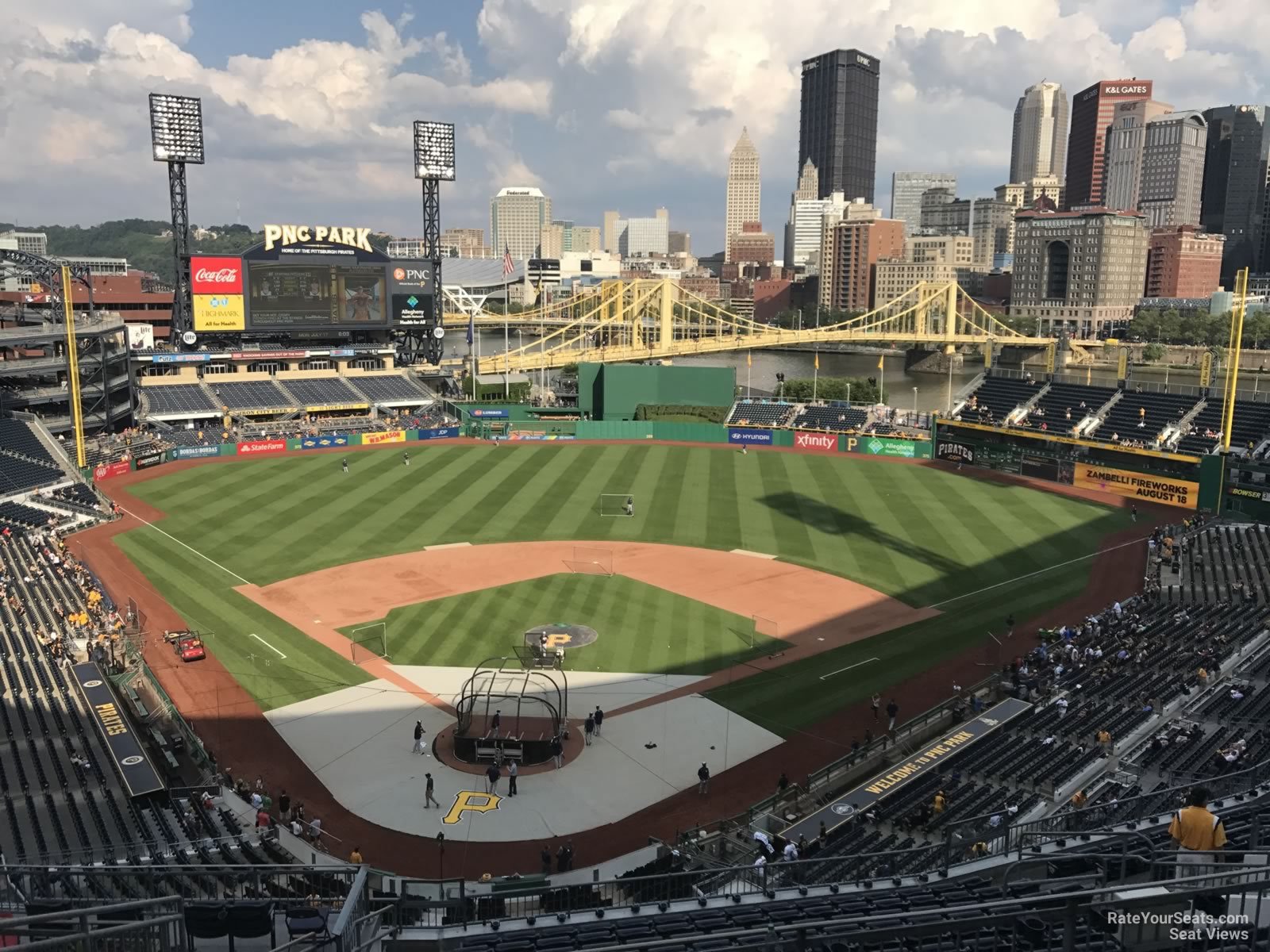 section 315, row j seat view  - pnc park