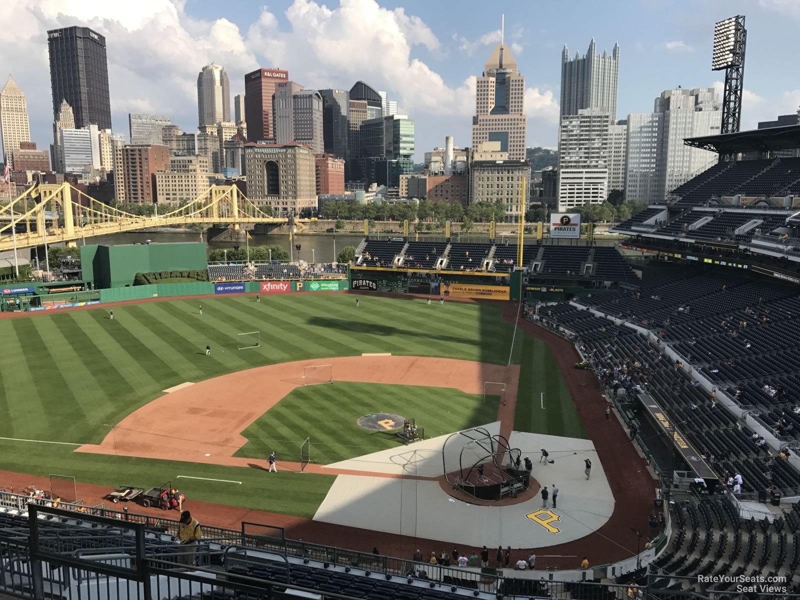 section 320, row j seat view  - pnc park