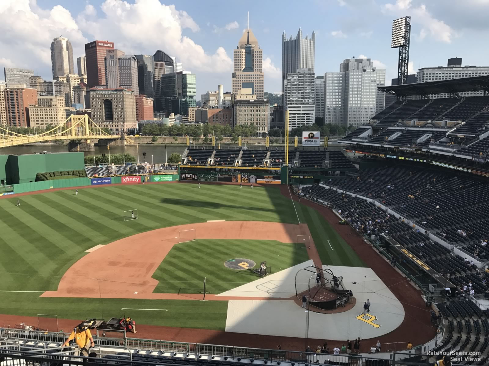 section 321, row j seat view  for baseball - pnc park