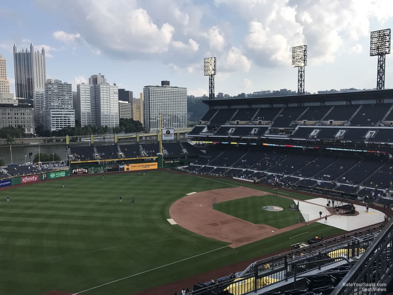 section 329, row j seat view  for baseball - pnc park