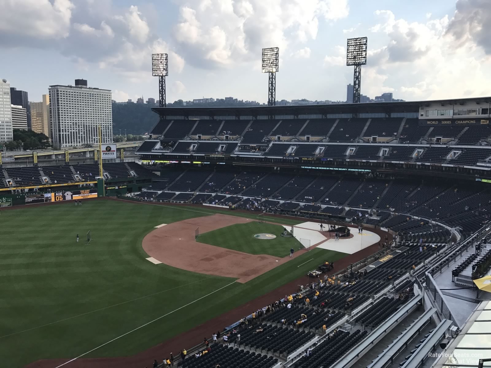 section 331, row j seat view  - pnc park