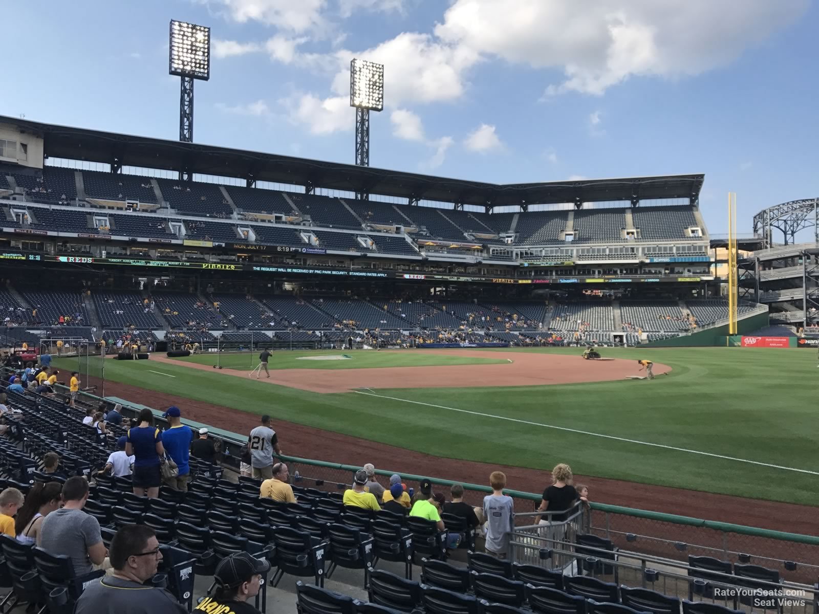 section 4, row m seat view  - pnc park
