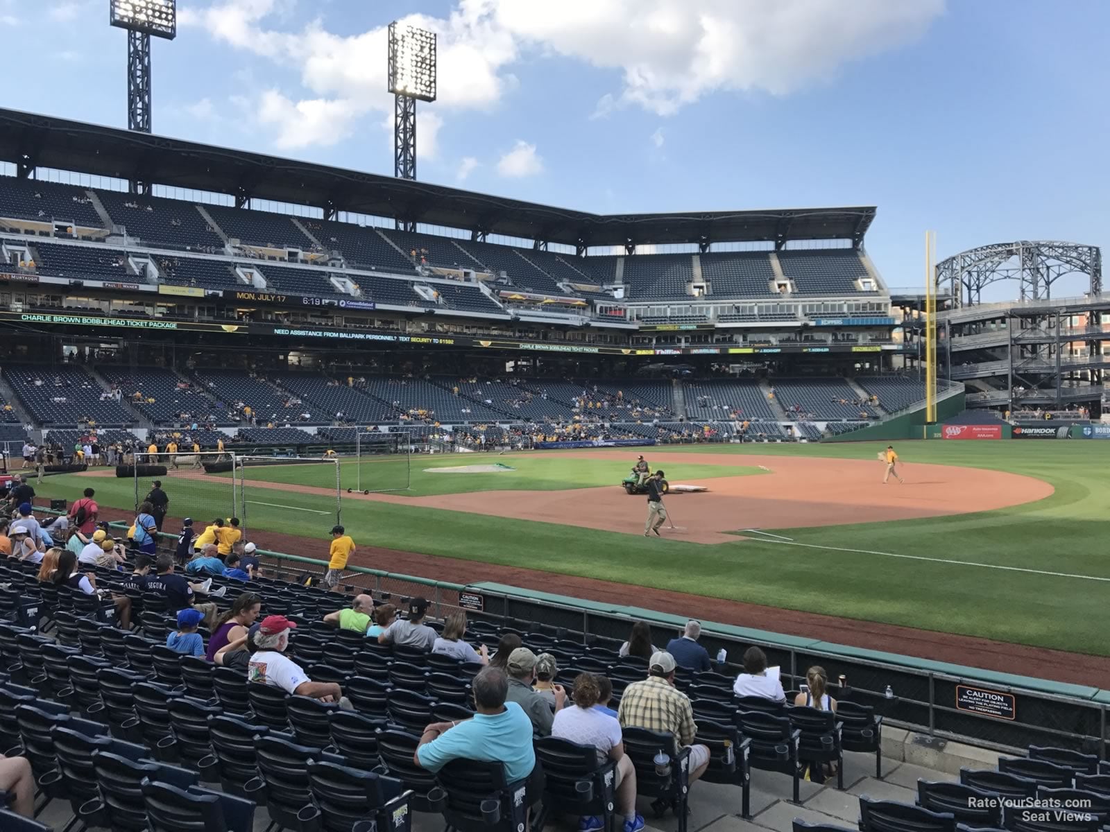 section 6, row m seat view for baseball - pnc park