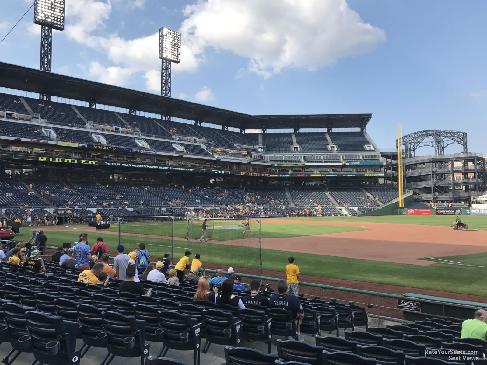 section 7, row m seat view  for baseball - pnc park