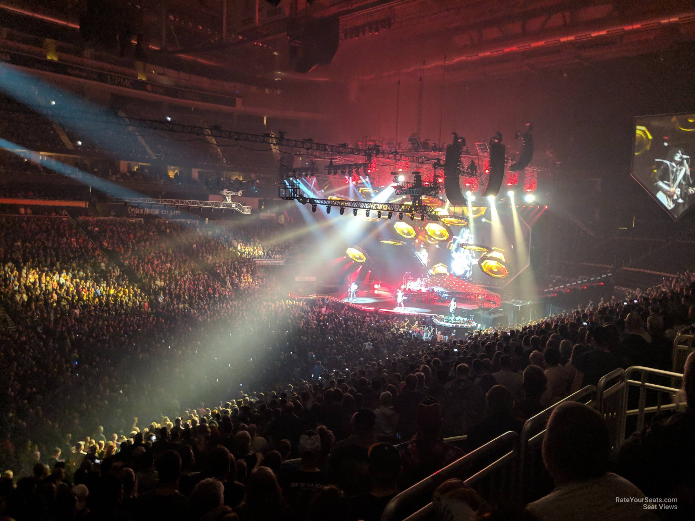 section 104, row y seat view  for concert - ppg paints arena