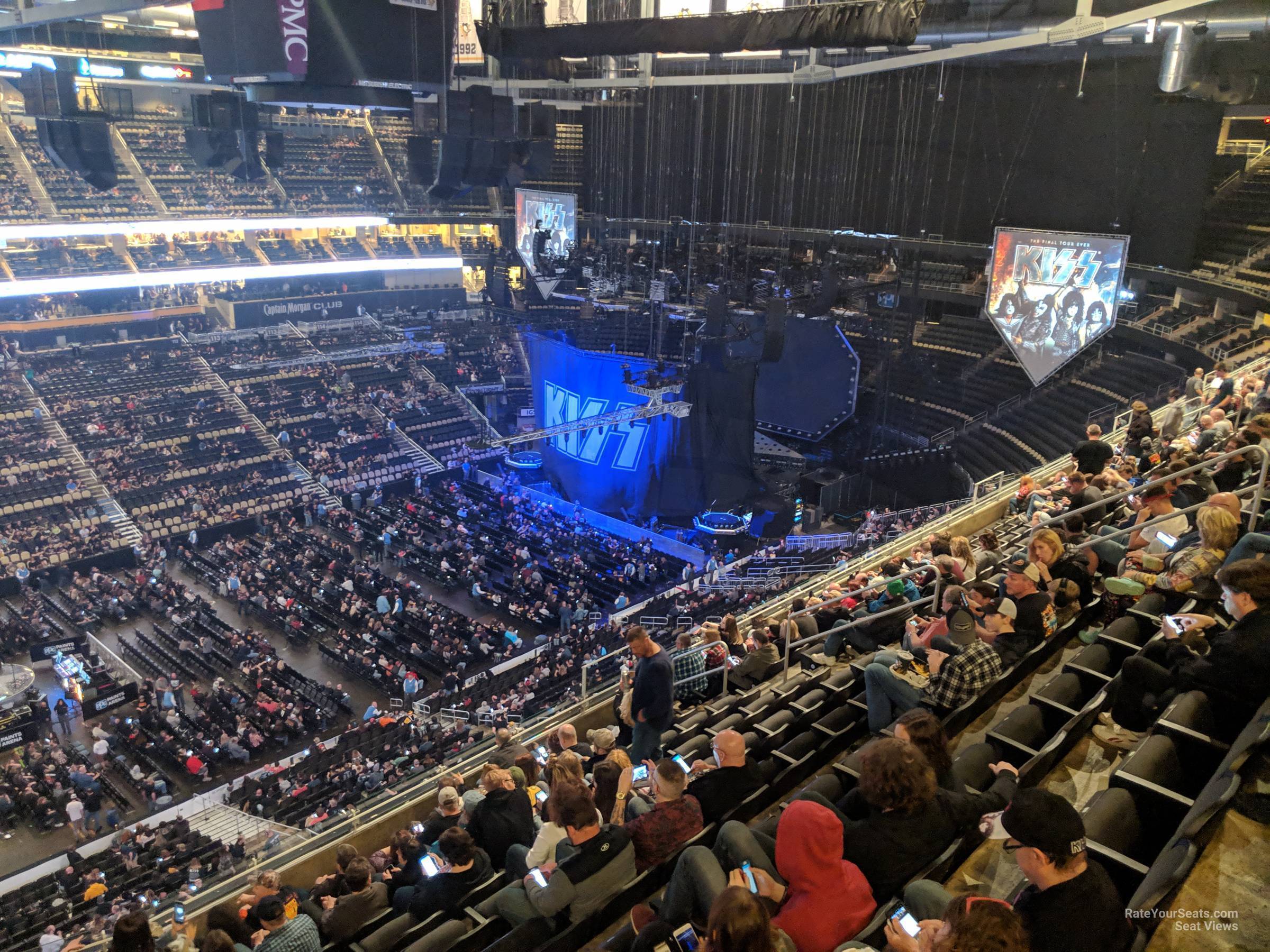 section 205, row l seat view  for concert - ppg paints arena