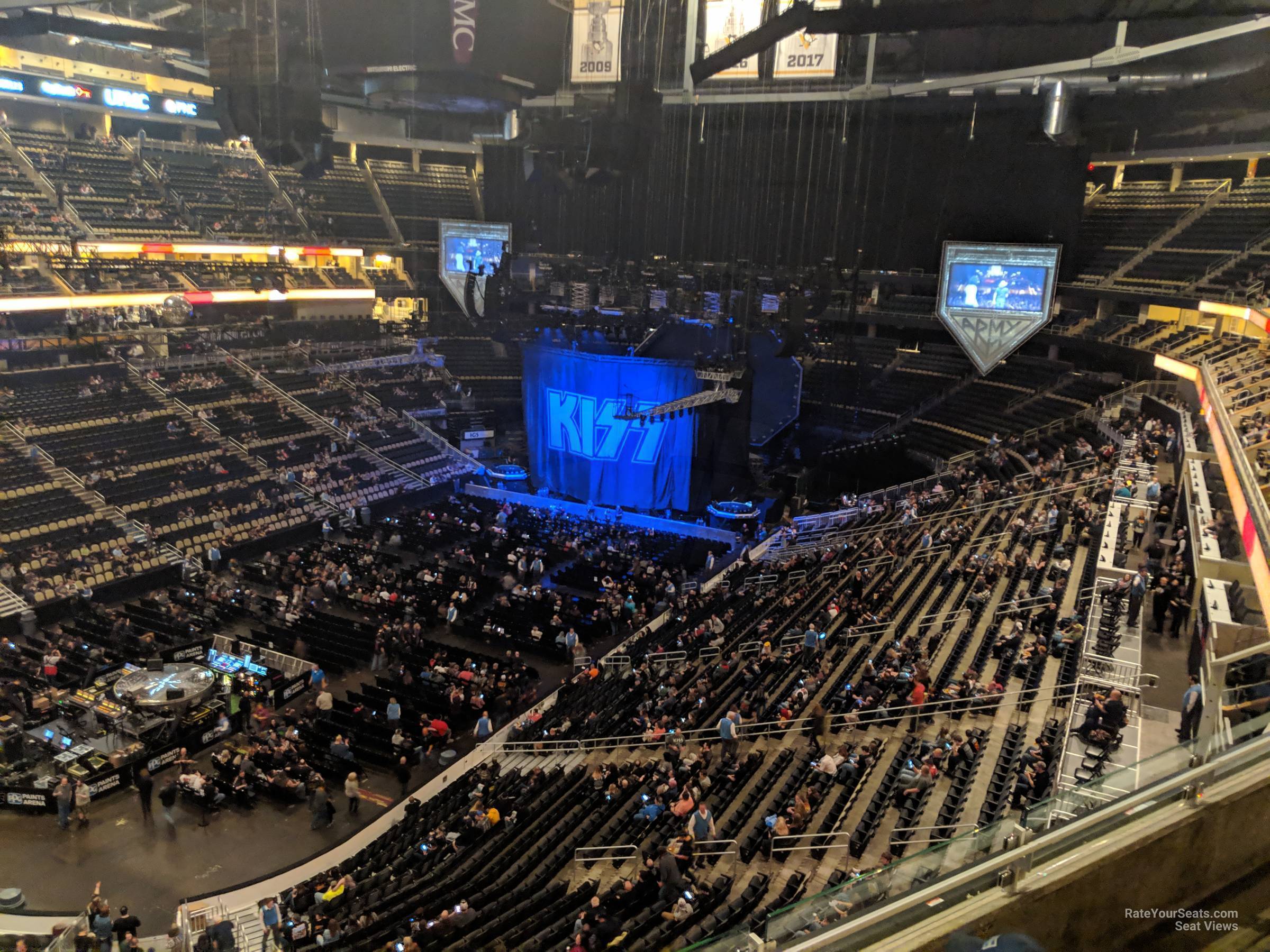 section 207, row c seat view  for concert - ppg paints arena