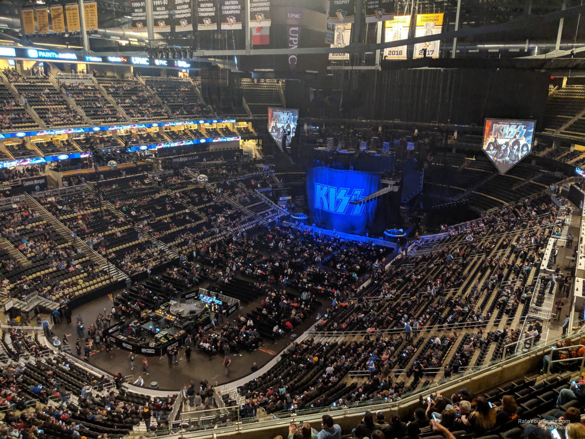 PPG Paints Arena Section 208 Concert Seating