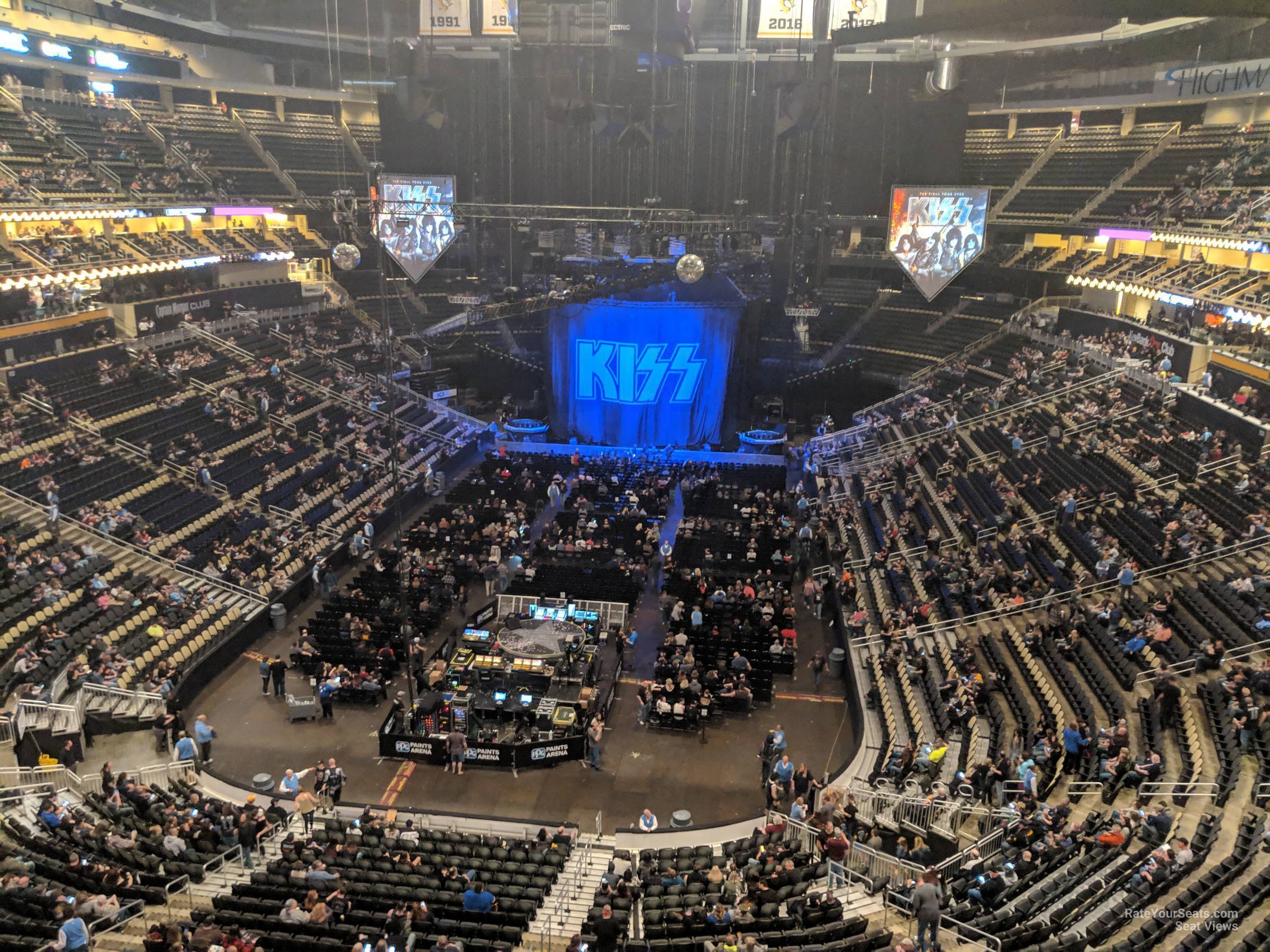 section 210, row c seat view  for concert - ppg paints arena