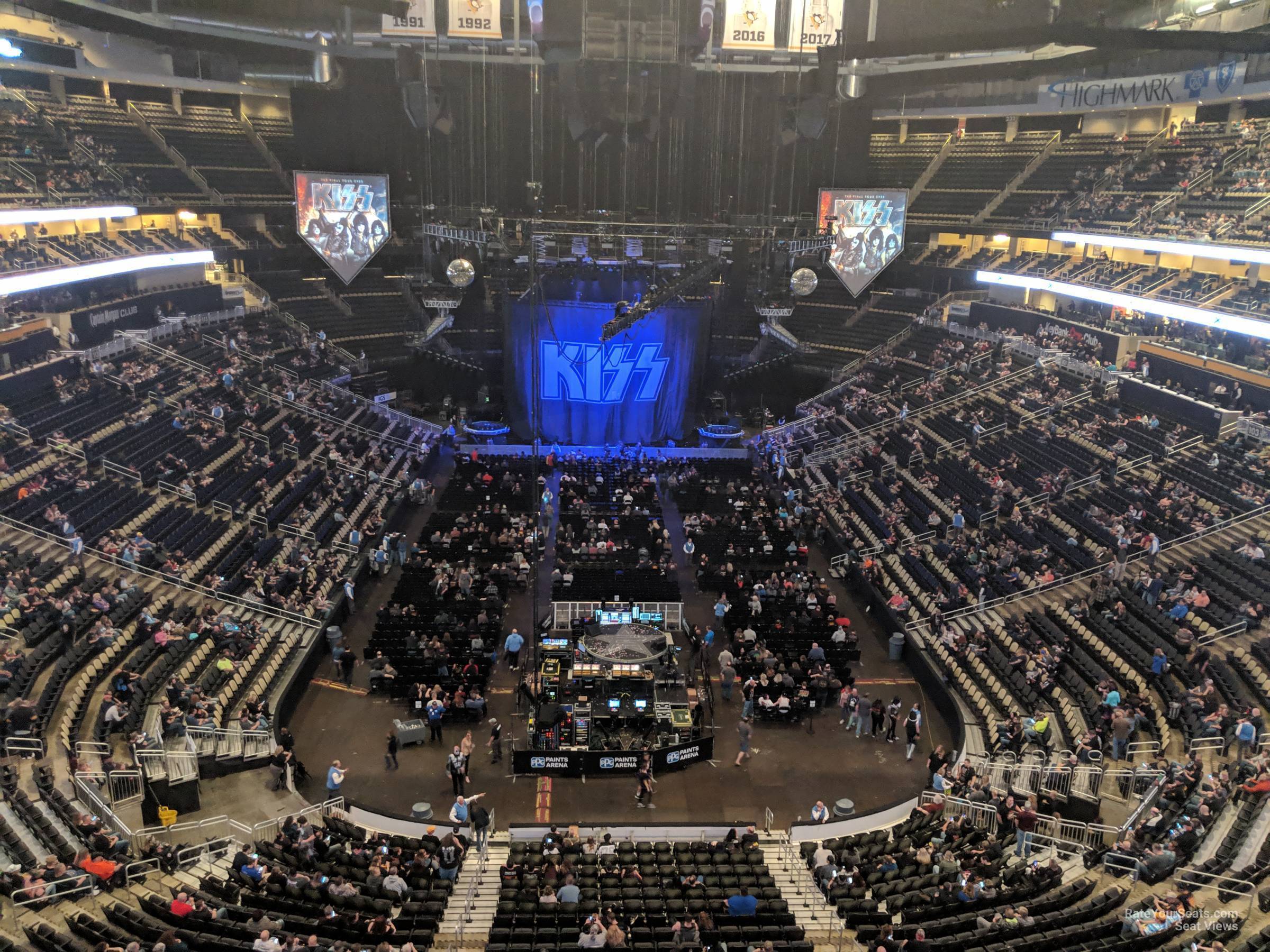 section 211, row c seat view  for concert - ppg paints arena