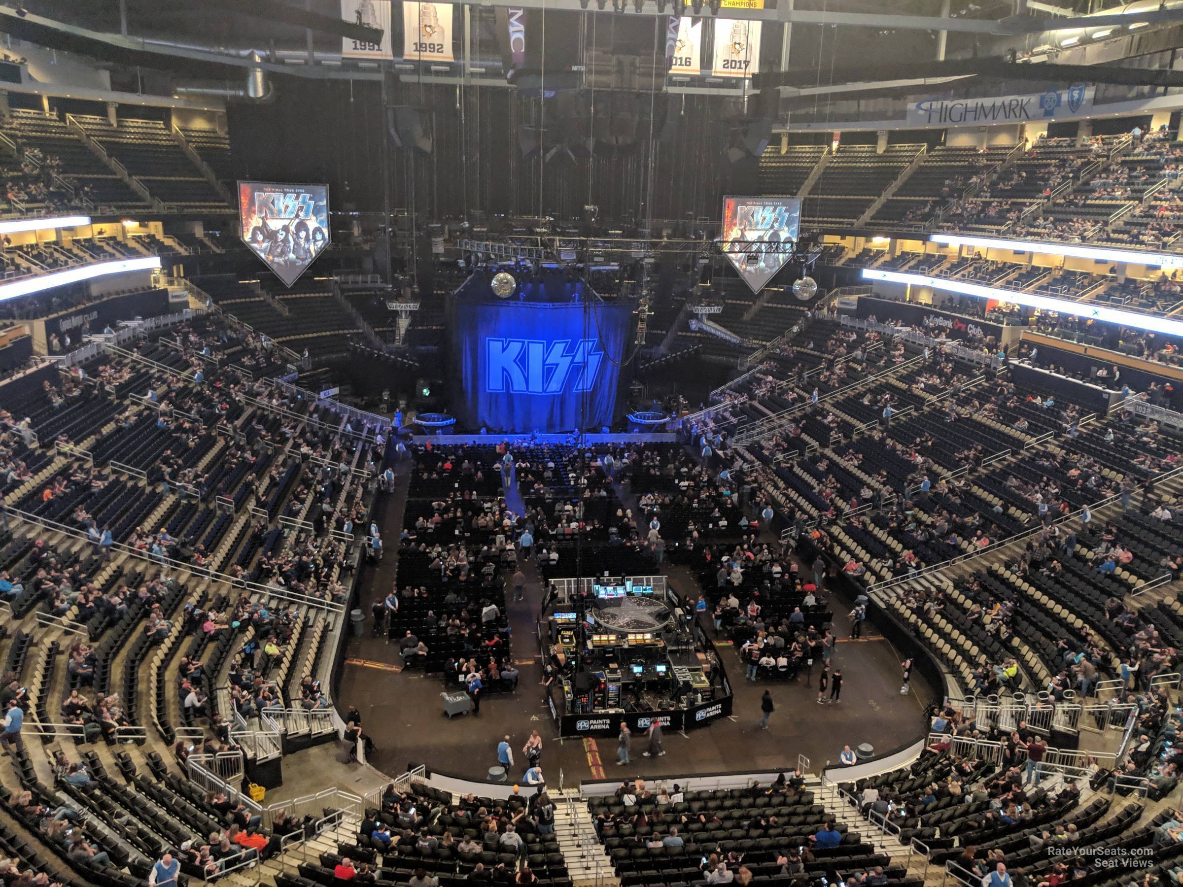 section 212, row c seat view  for concert - ppg paints arena