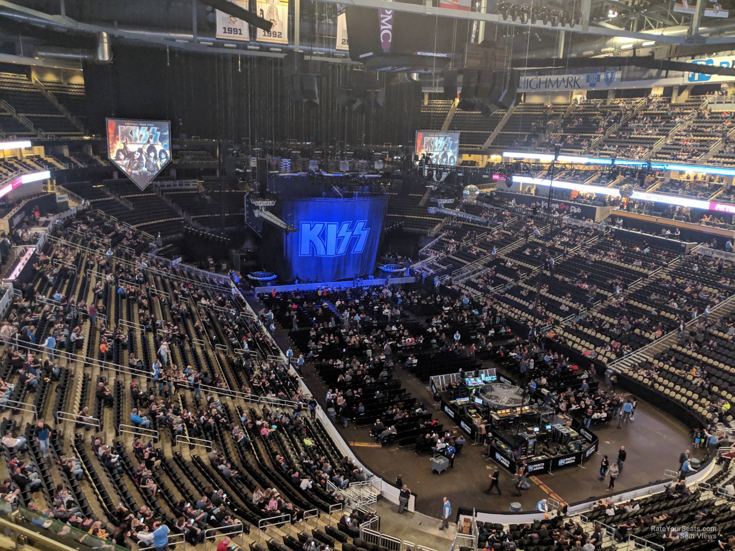 section 214, row c seat view  for concert - ppg paints arena