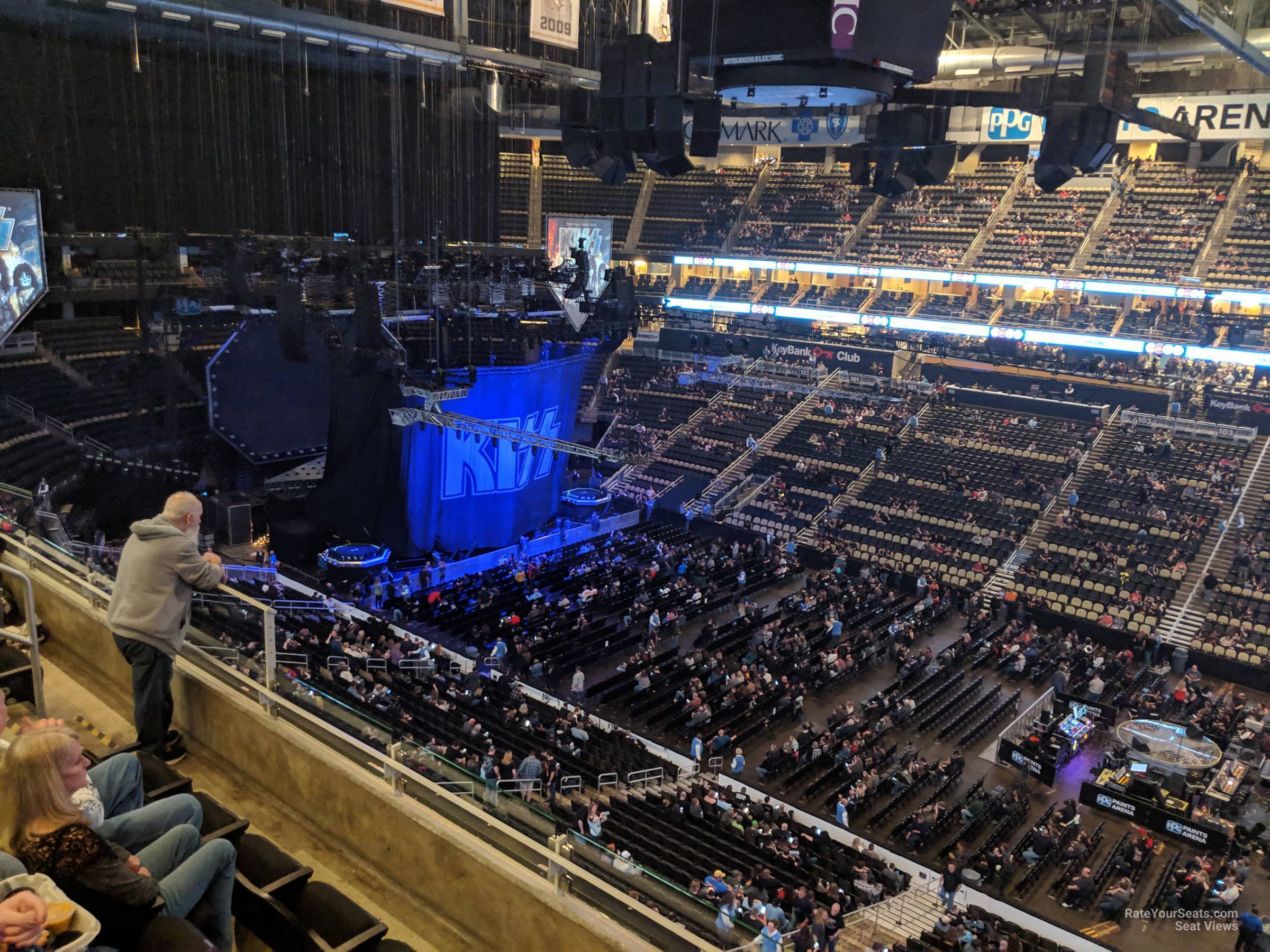 section 217, row c seat view  for concert - ppg paints arena