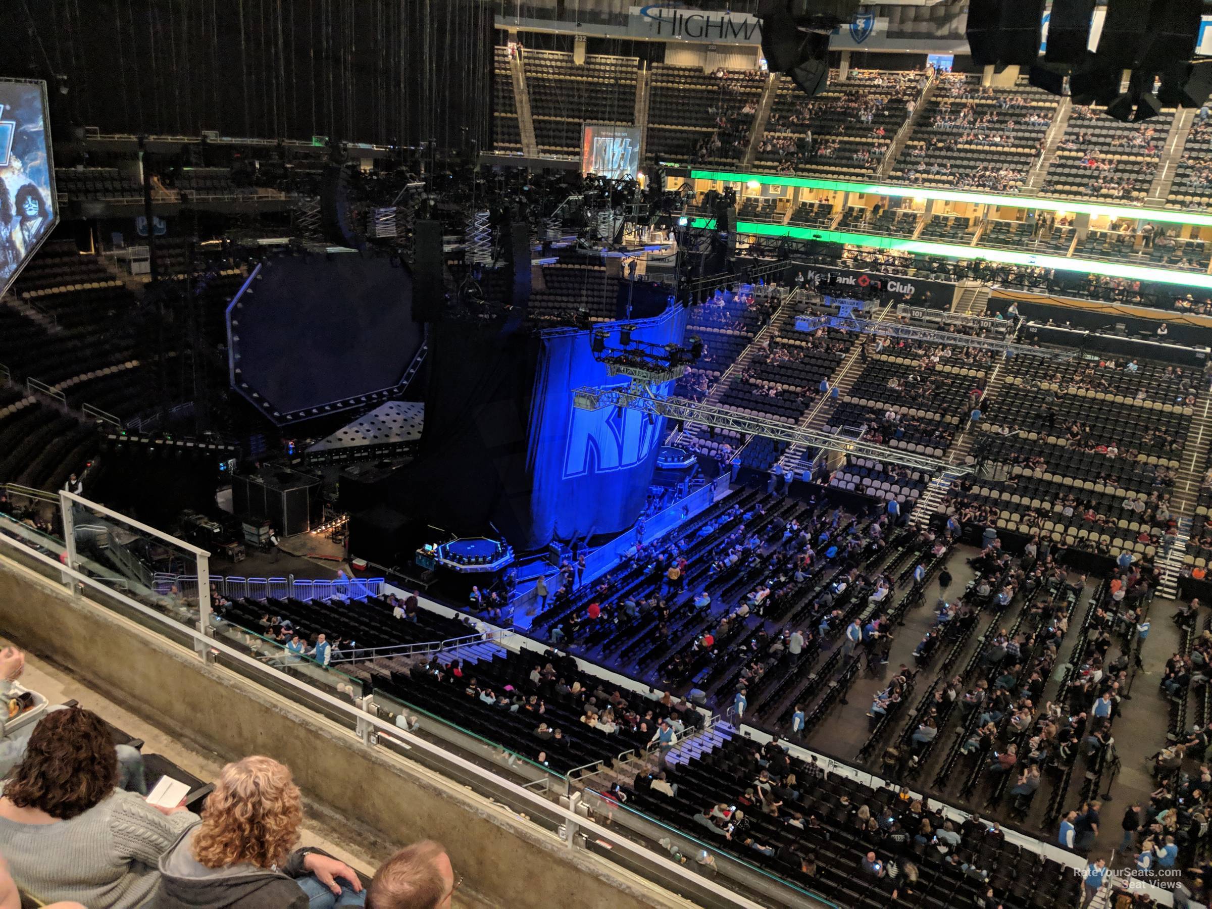 section 219, row c seat view  for concert - ppg paints arena