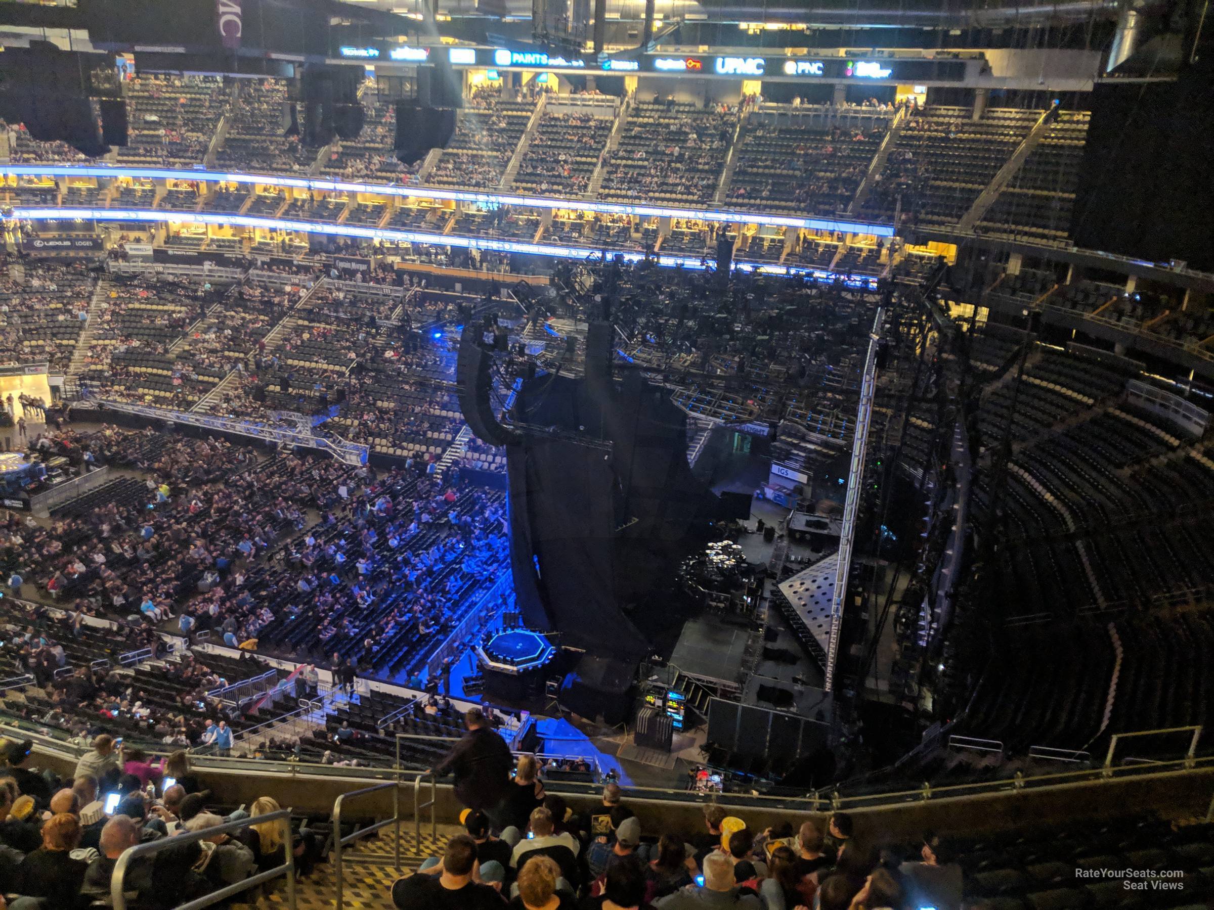 section 233, row l seat view  for concert - ppg paints arena