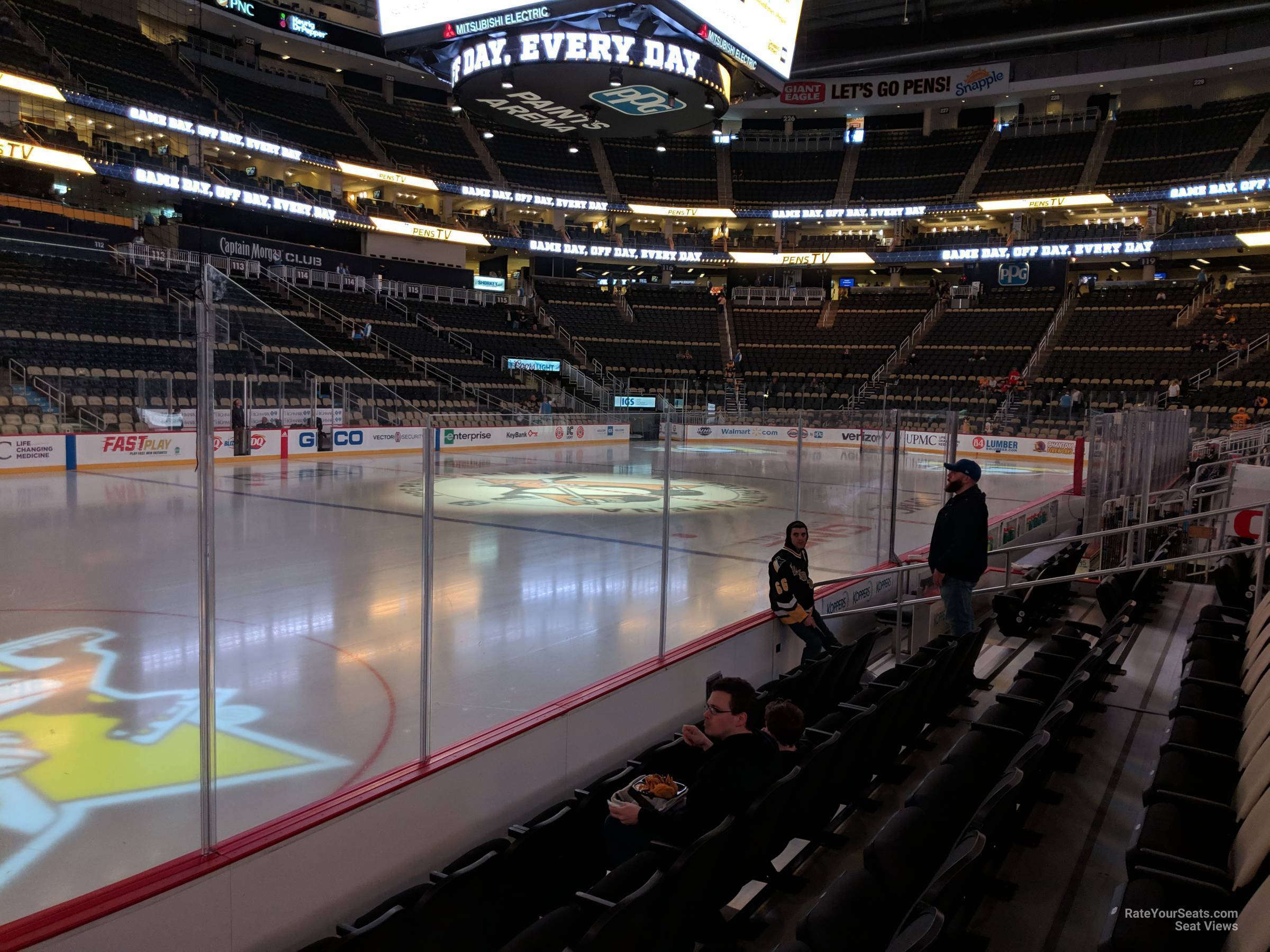 Section 104 at PPG Paints Arena Pittsburgh Penguins
