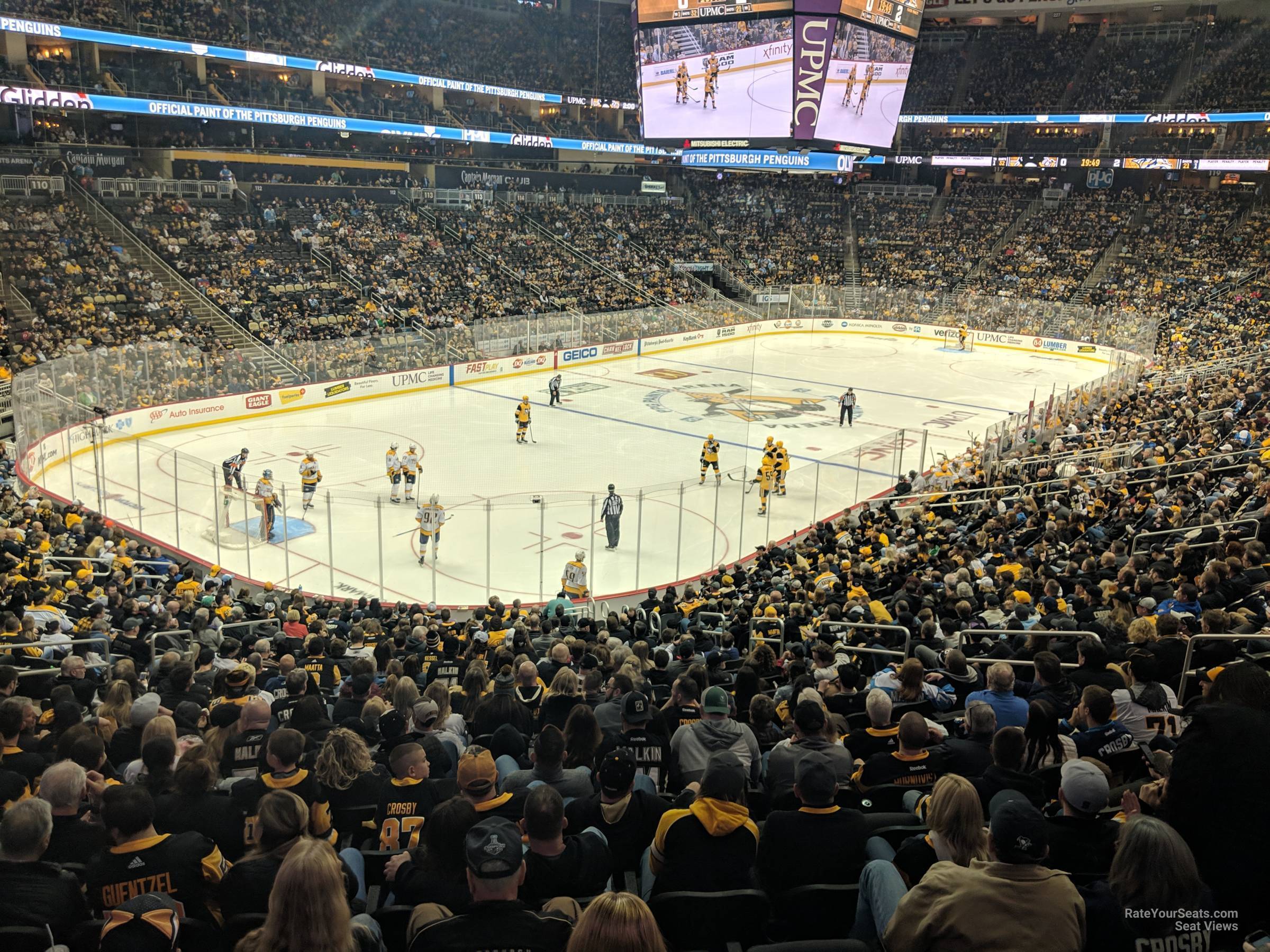 section 105, row z seat view  for hockey - ppg paints arena