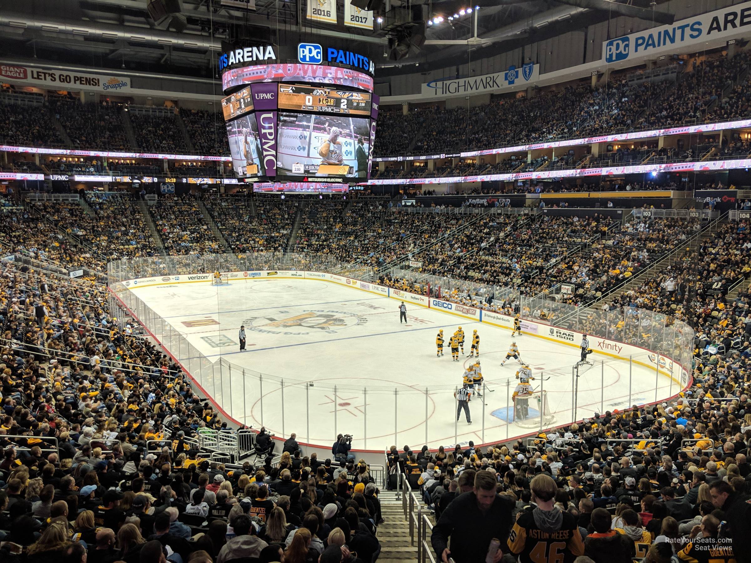 ppg paints arena section 109 pittsburgh penguins seating chart pittsburgh penguins