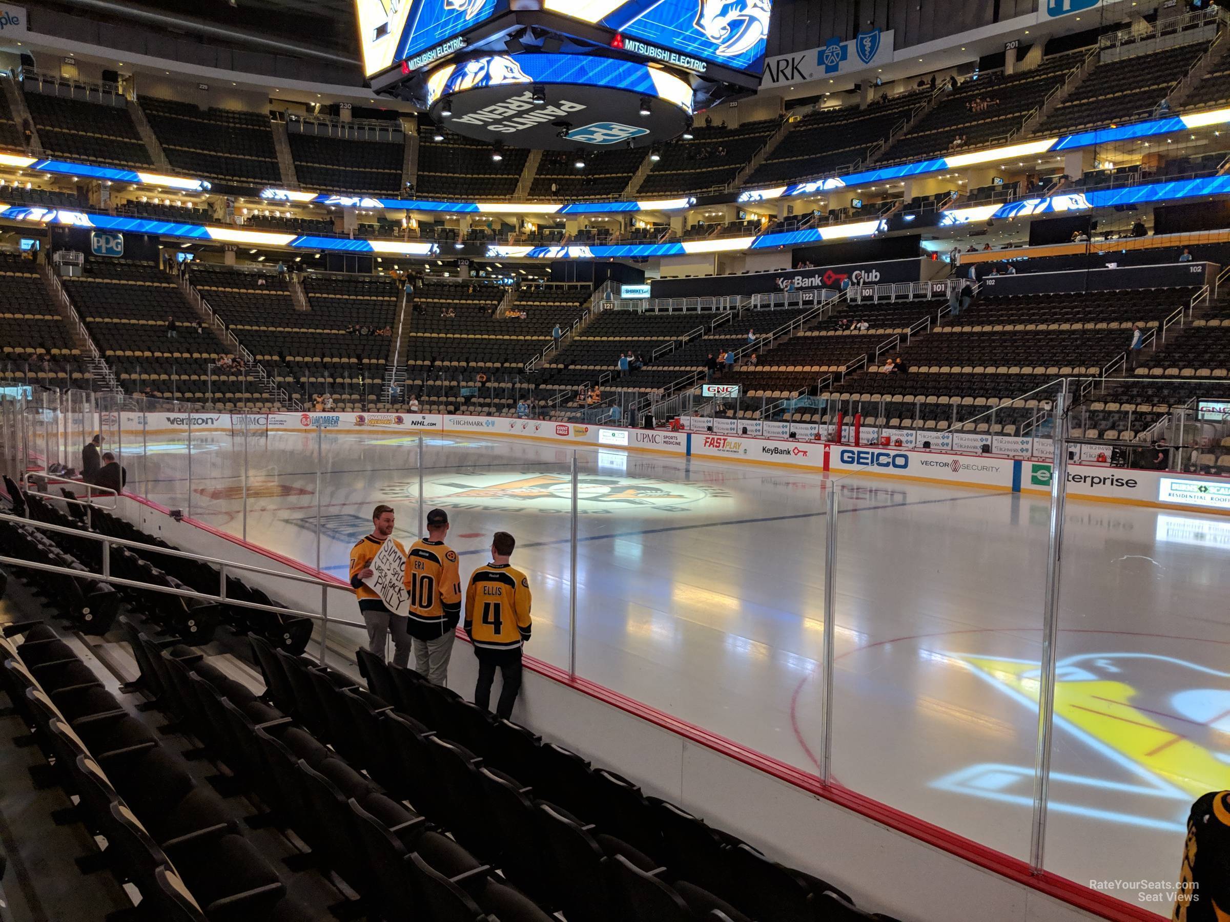 Section 110 at PPG Paints Arena Pittsburgh Penguins