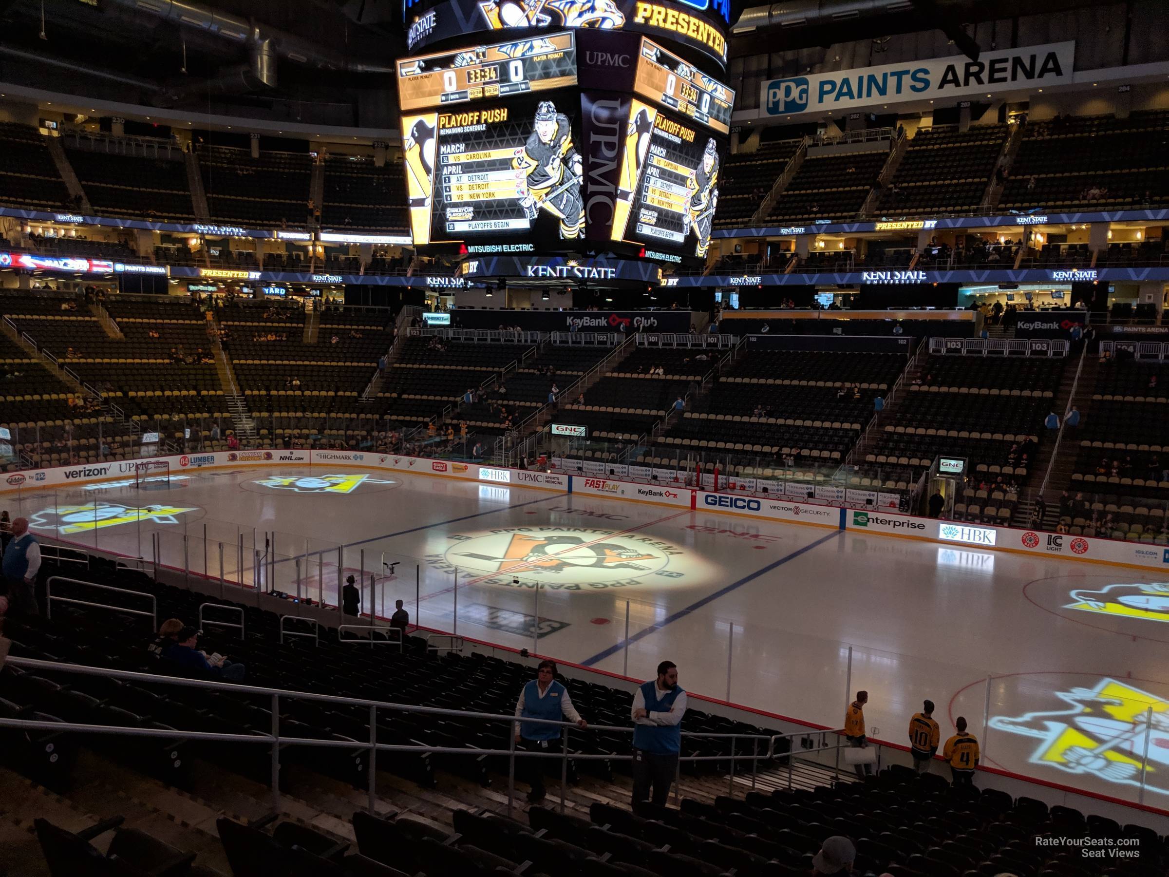 Section 110 at PPG Paints Arena Pittsburgh Penguins