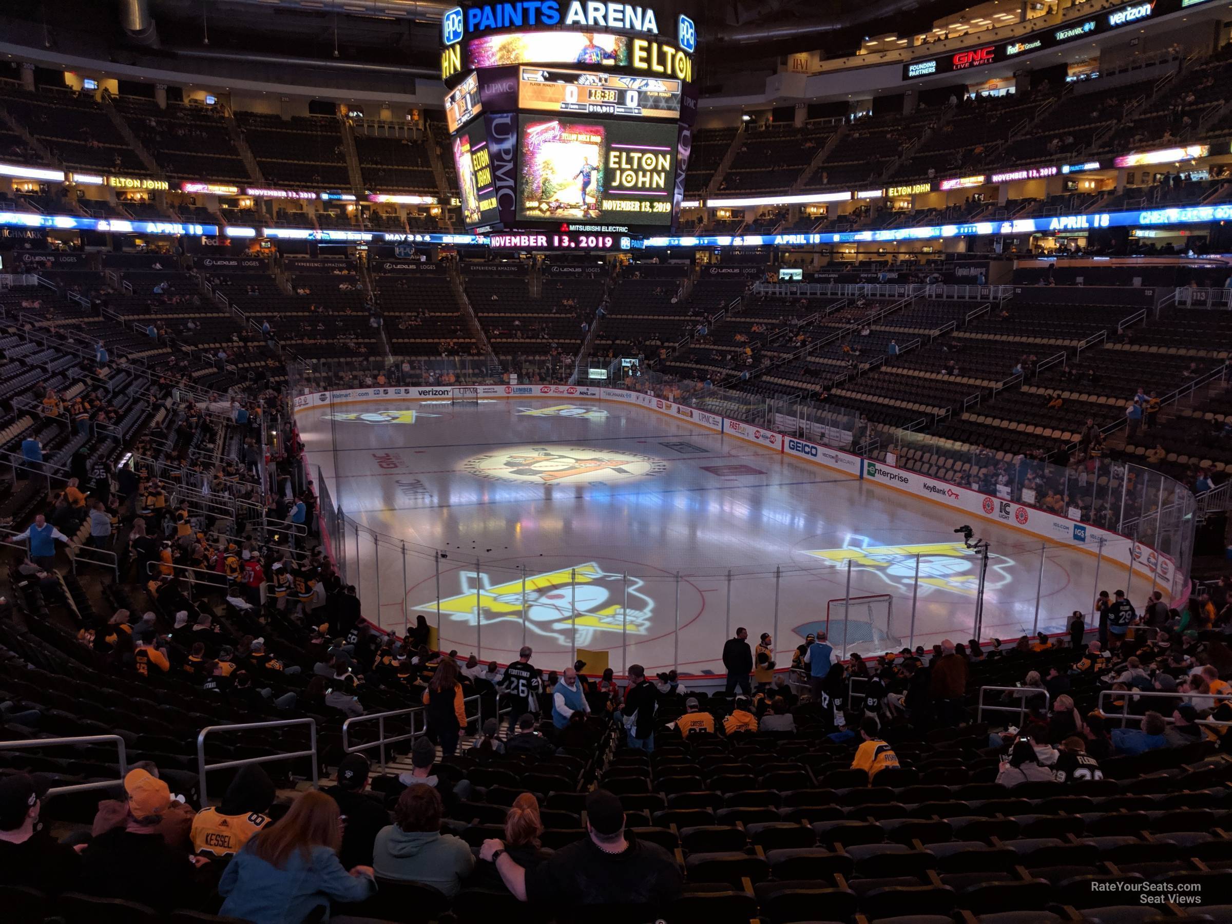Section 119 at PPG Paints Arena Pittsburgh Penguins