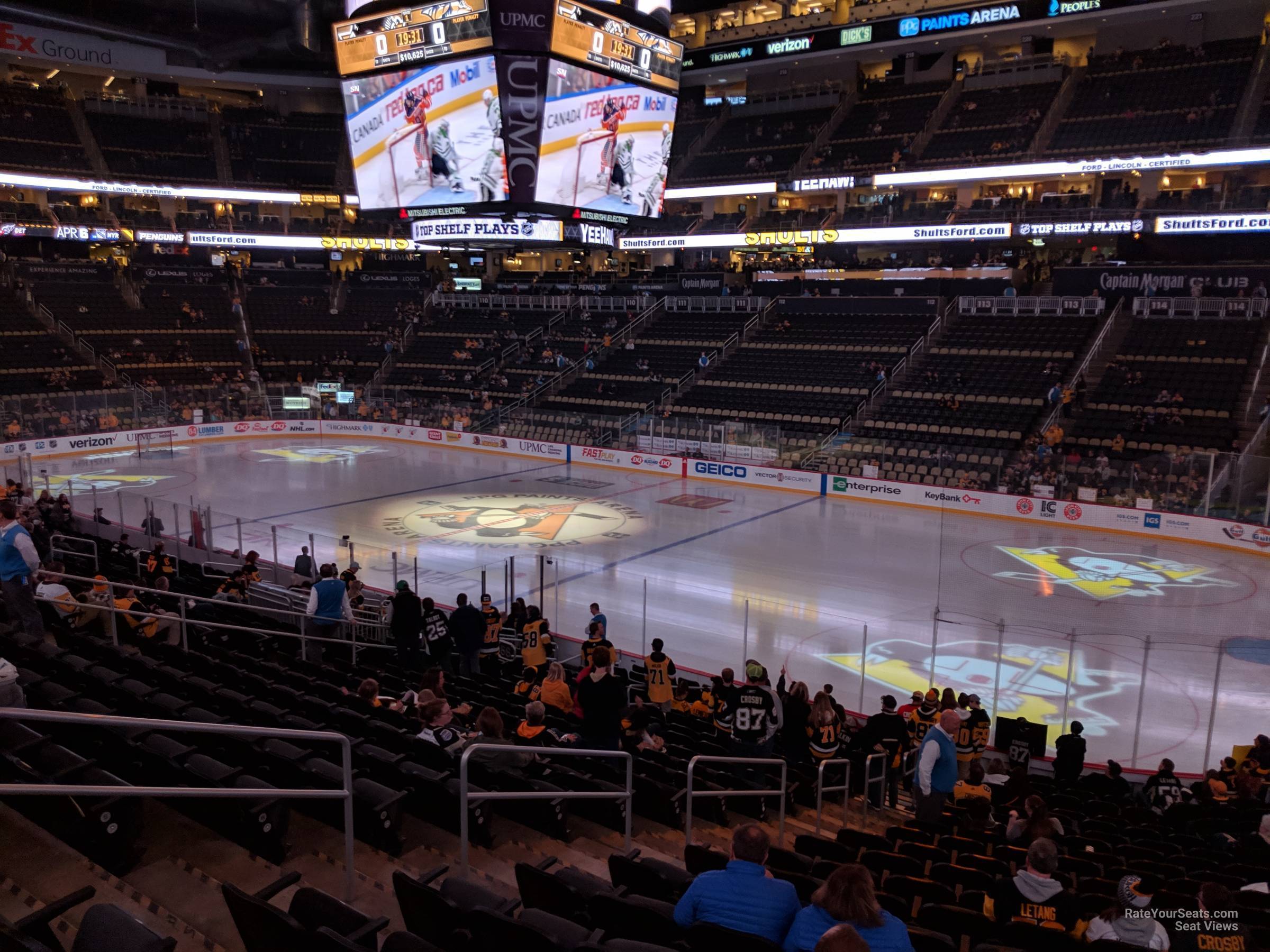 PPG Paints Arena, section 121, home of Pittsburgh Penguins, Pittsburgh  Power, page 1