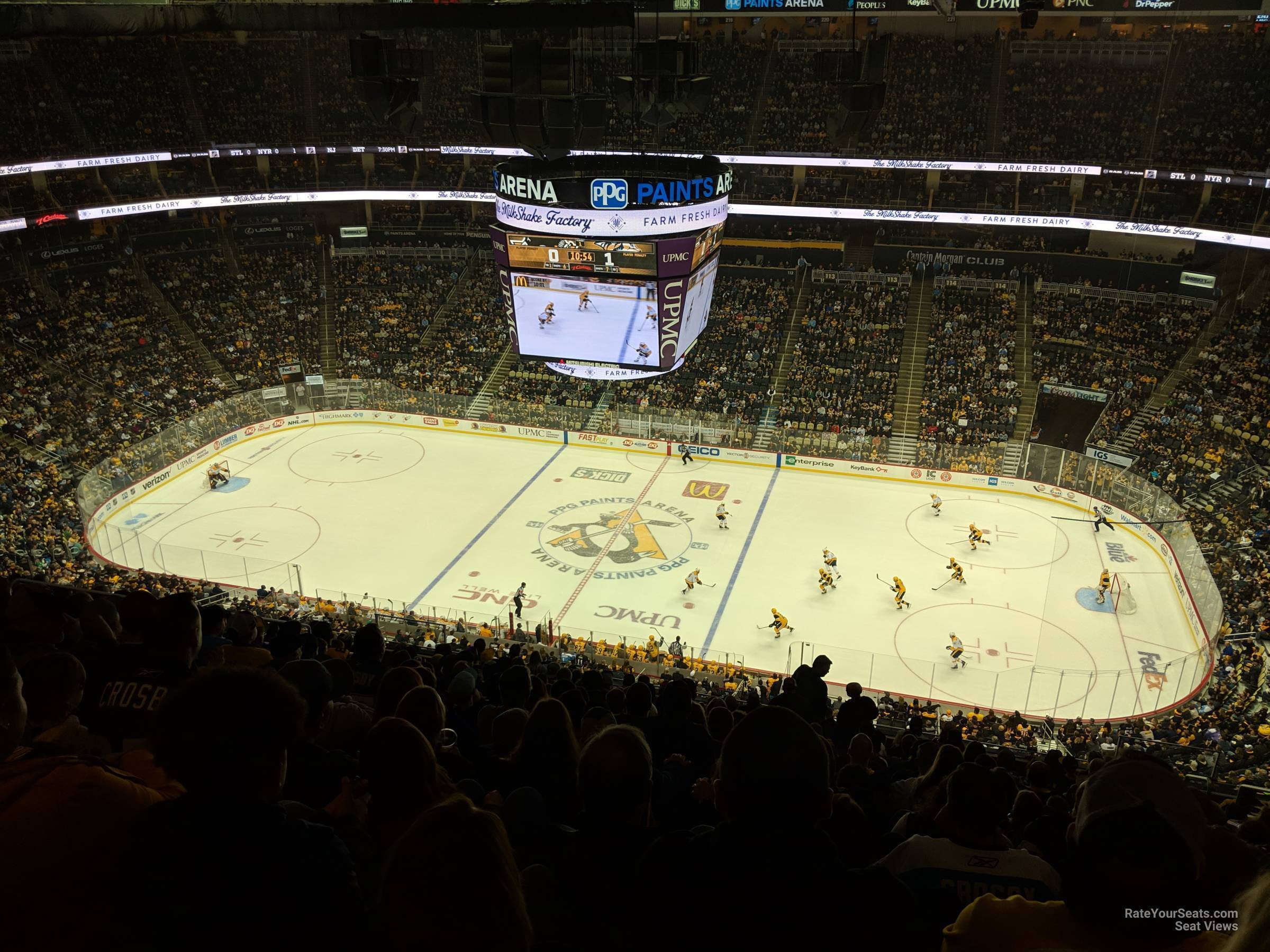 section 201, row sro seat view  for hockey - ppg paints arena