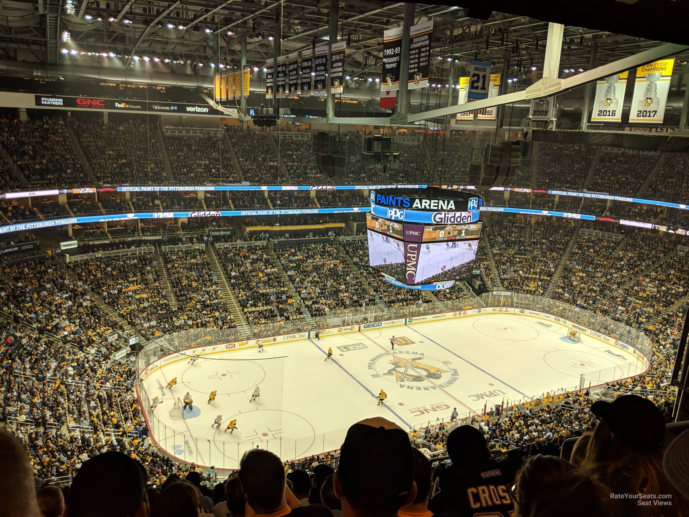 section 206, row sro seat view  for hockey - ppg paints arena