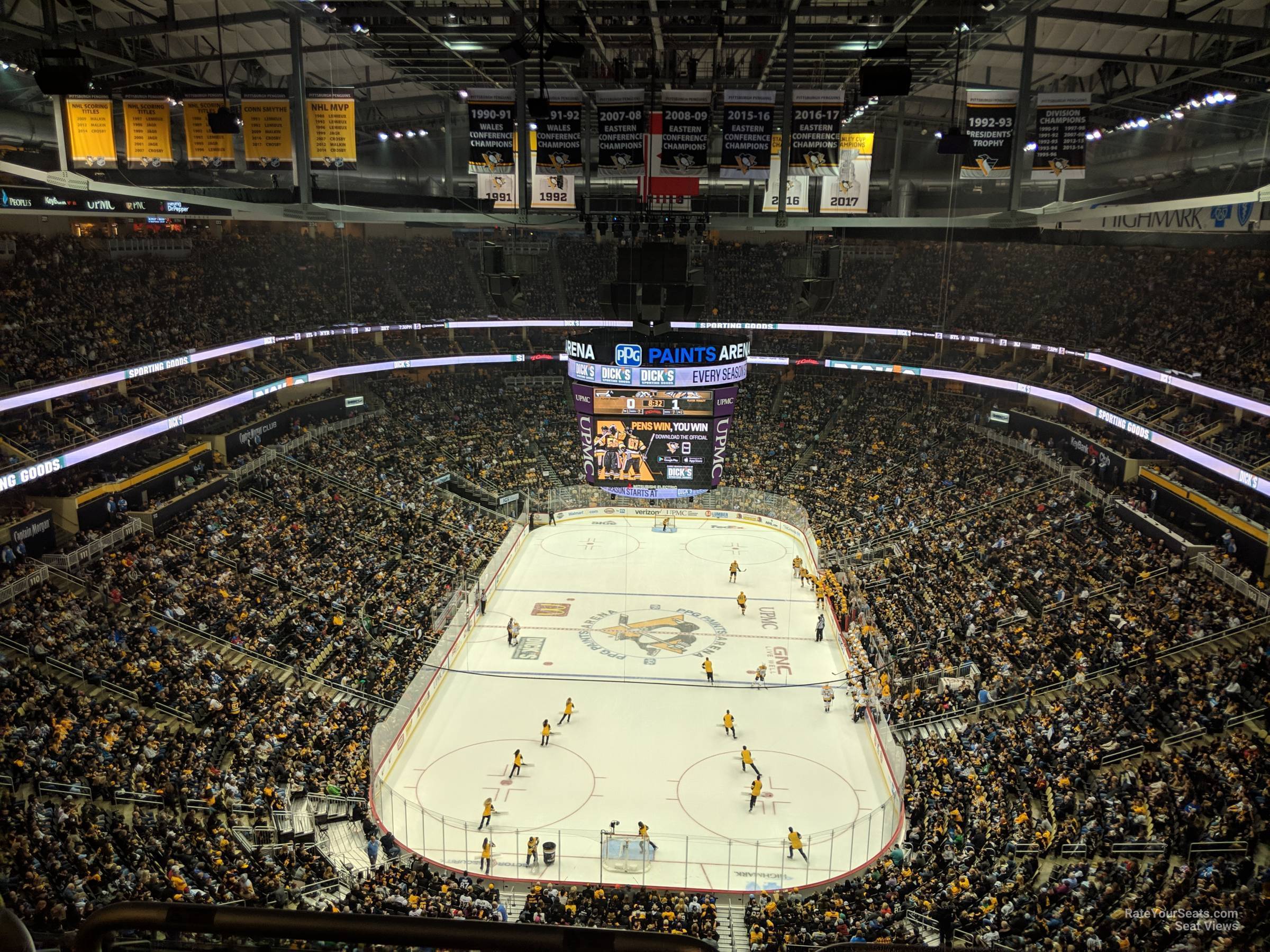 section 211, row q seat view  for hockey - ppg paints arena