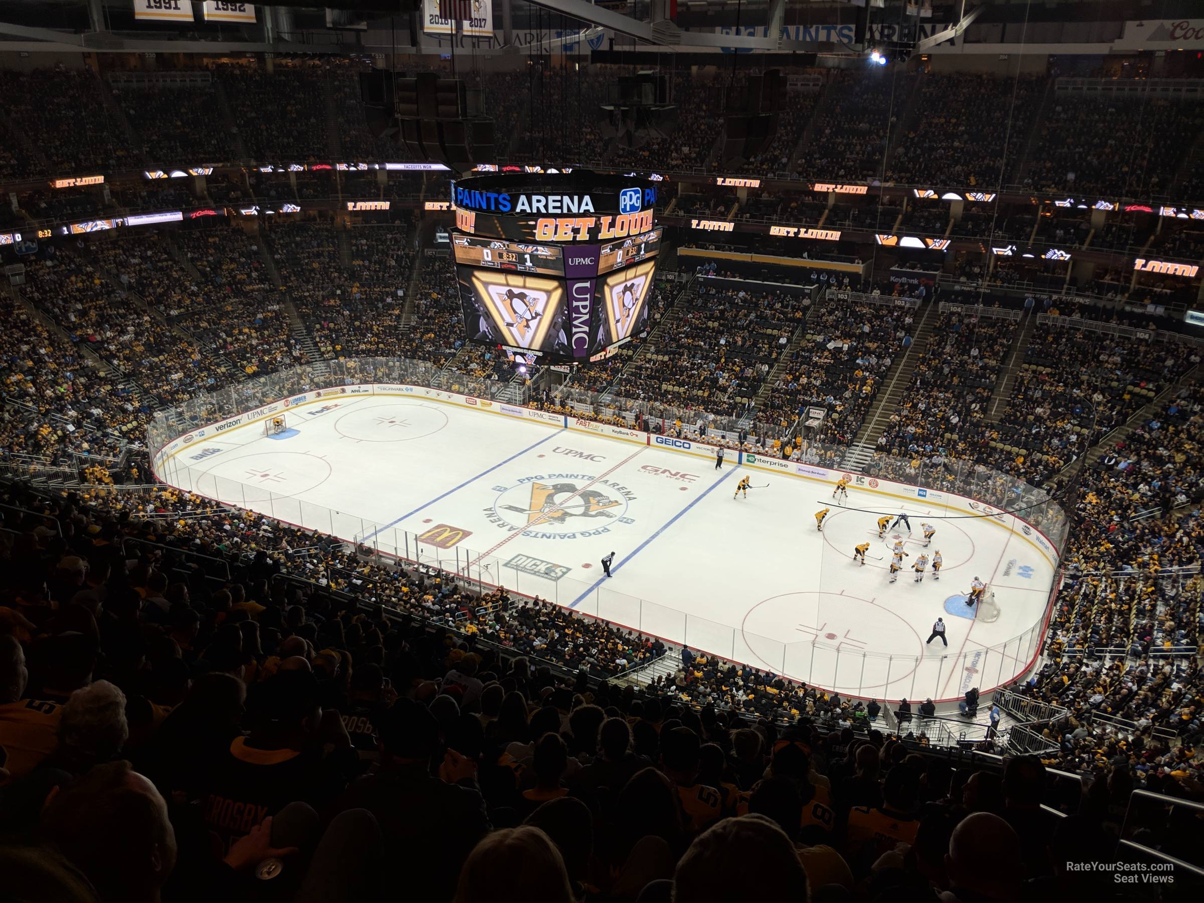 section 217, row q seat view  for hockey - ppg paints arena
