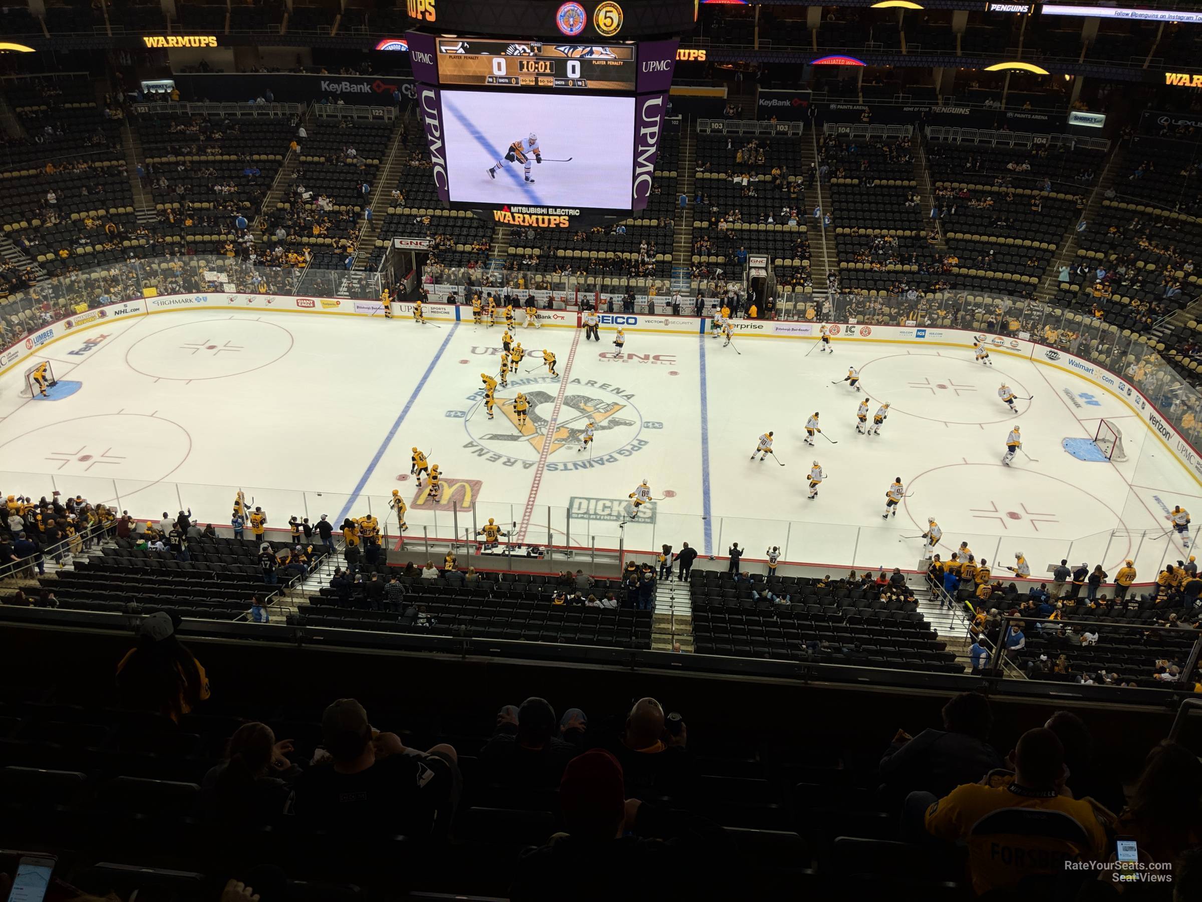 PPG Paints Arena, Pittsburgh PA - Seating Chart View