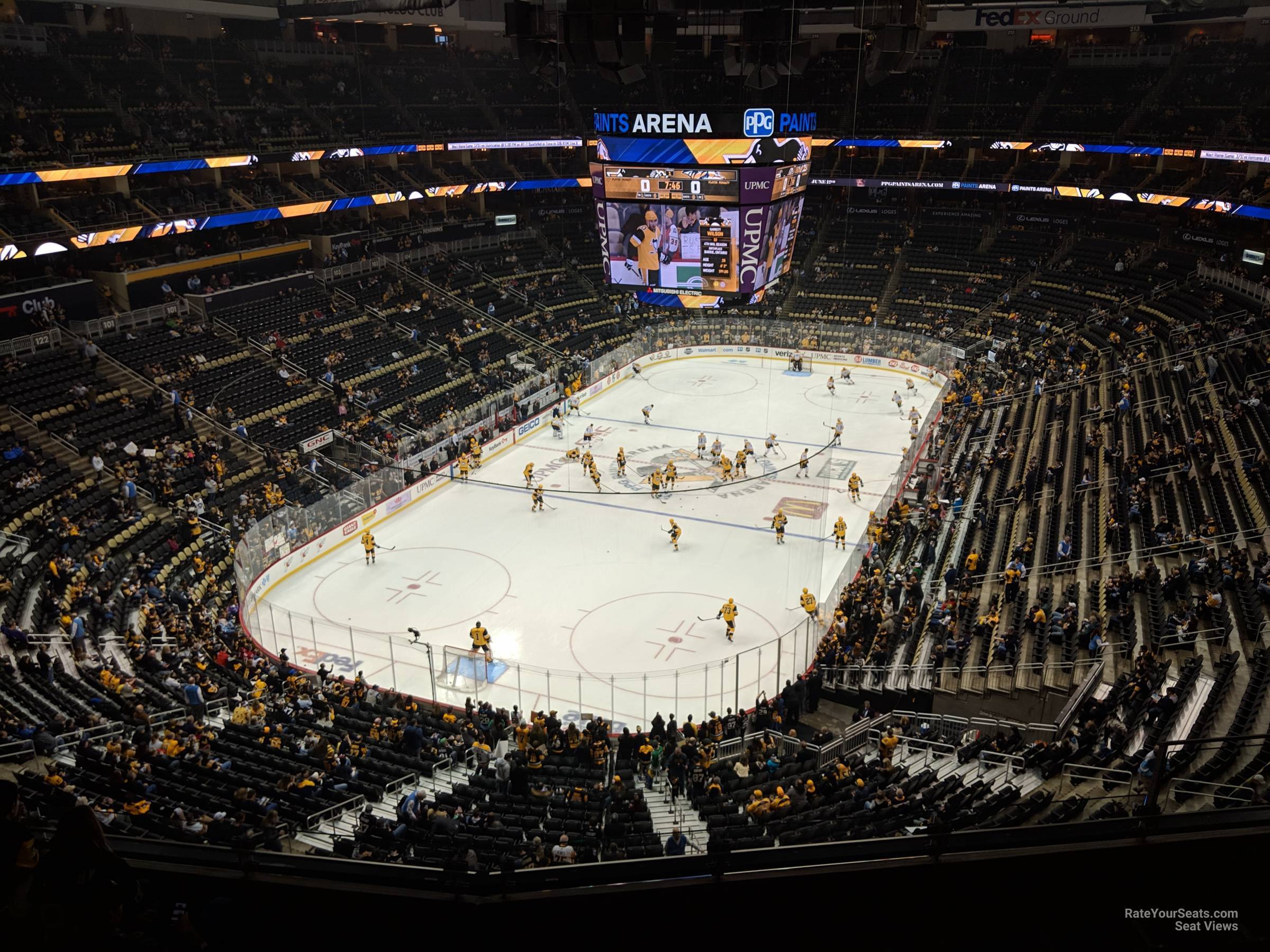 section 226, row f seat view  for hockey - ppg paints arena