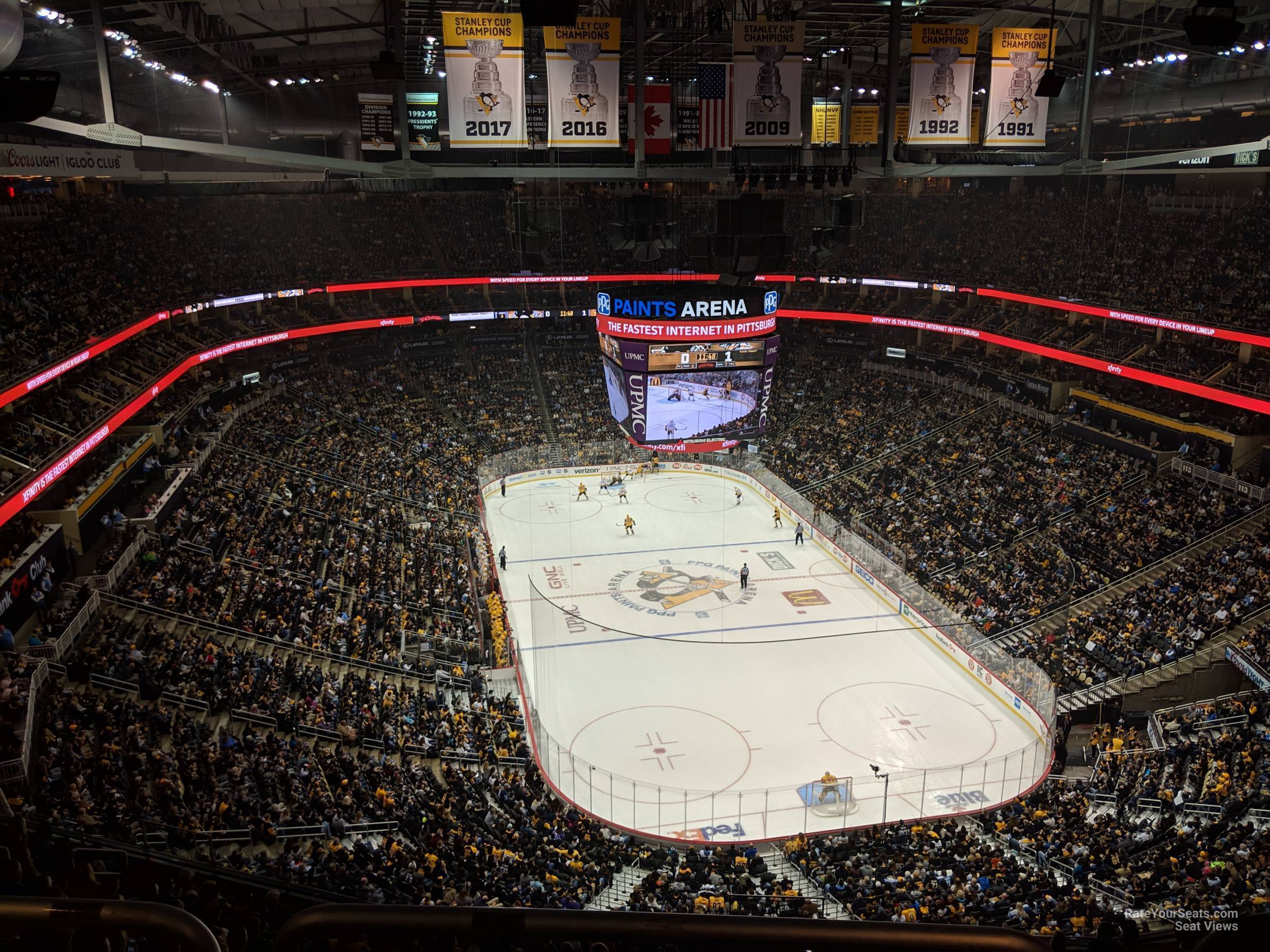 section 230, row sro seat view  for hockey - ppg paints arena